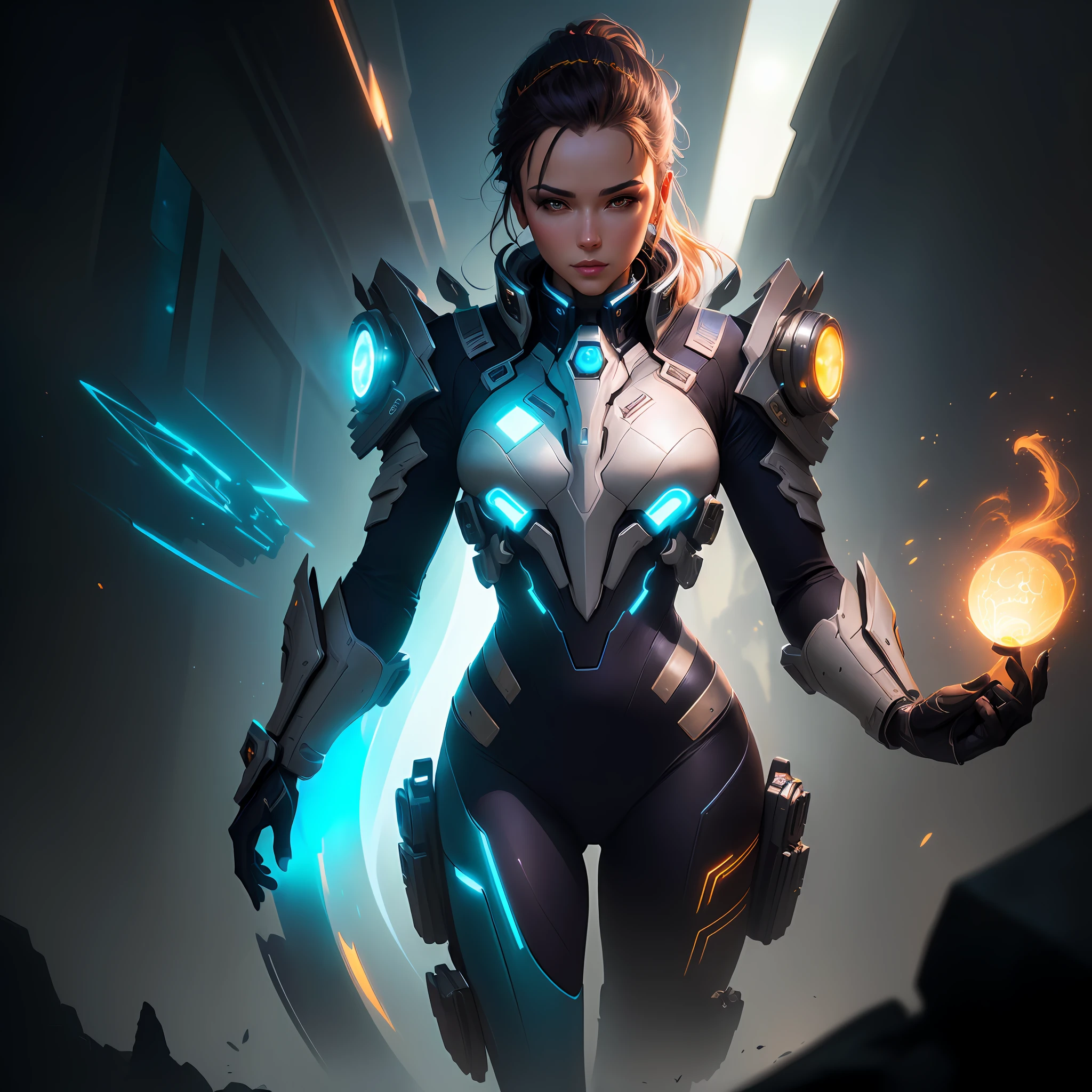 There is a man in a futuristic suit holding a glowing object, epic scifi character art, artgerm julie bell beeple, epic sci-fi character art, epic scifi character art, wojtek fus, alexandra fomina artstation, Stunning character art, trends in art station, charlie bowater character art, Ross Tran 8 K