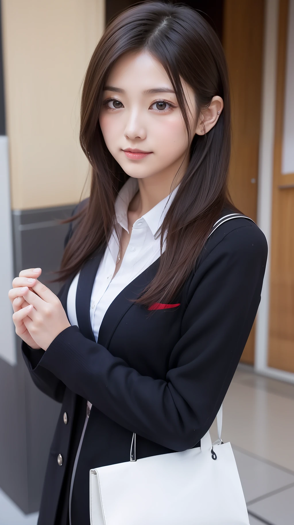 Desportivo、Japan Idols、japanaese girl、Bob Hair、A dark-haired、brown-eyed、uniformss、
