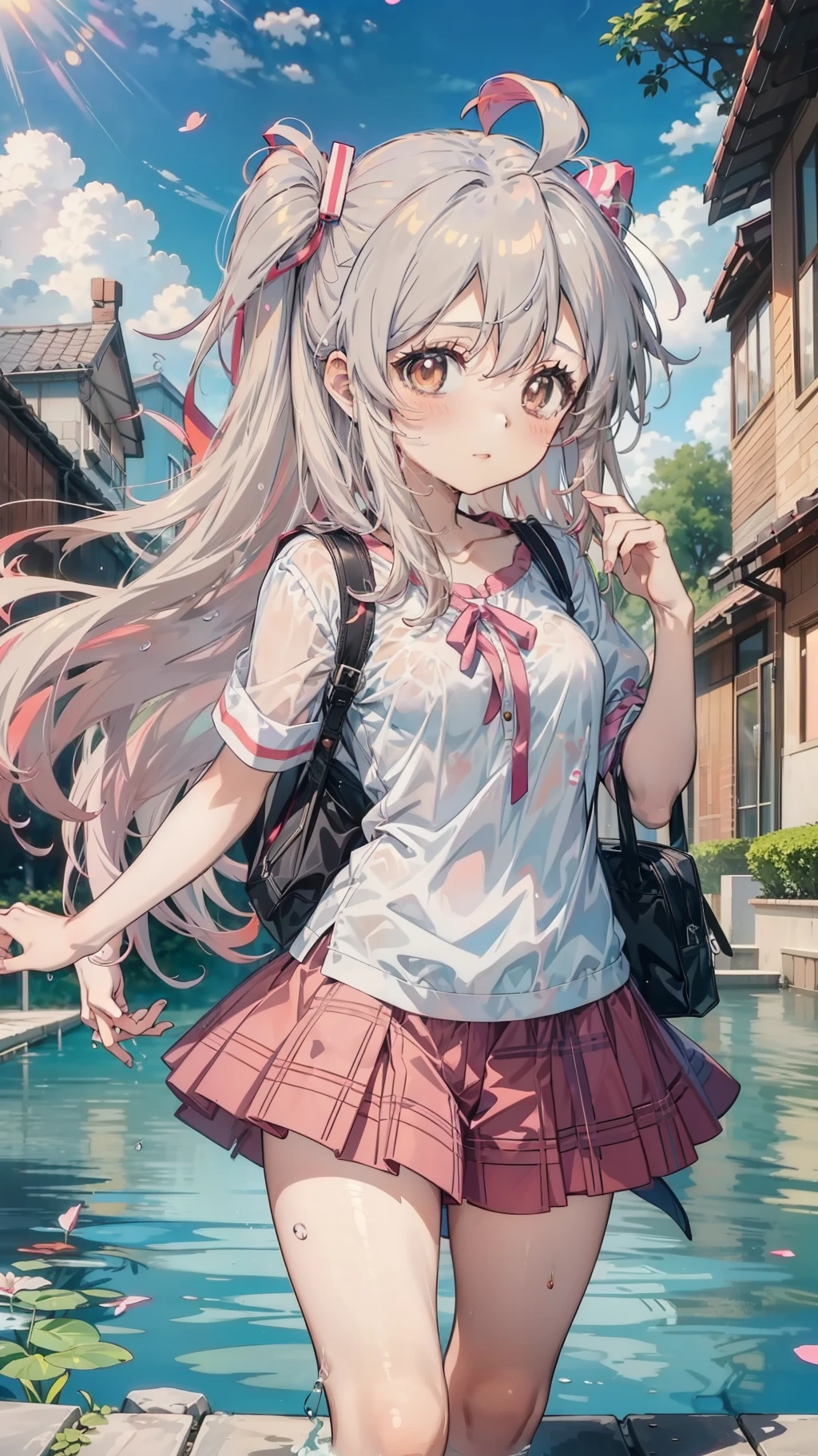 Anime visuals of long hair anime girl cute girl, nyaruko-san, up of young anime girl, Anime moe art style, Smooth anime CG art, Today's featured anime stills, anime best girl, Beautiful Anime High School Girls, Cute anime girl, anime visual of a young woman, Water Splash Art Anime Lori Lori，