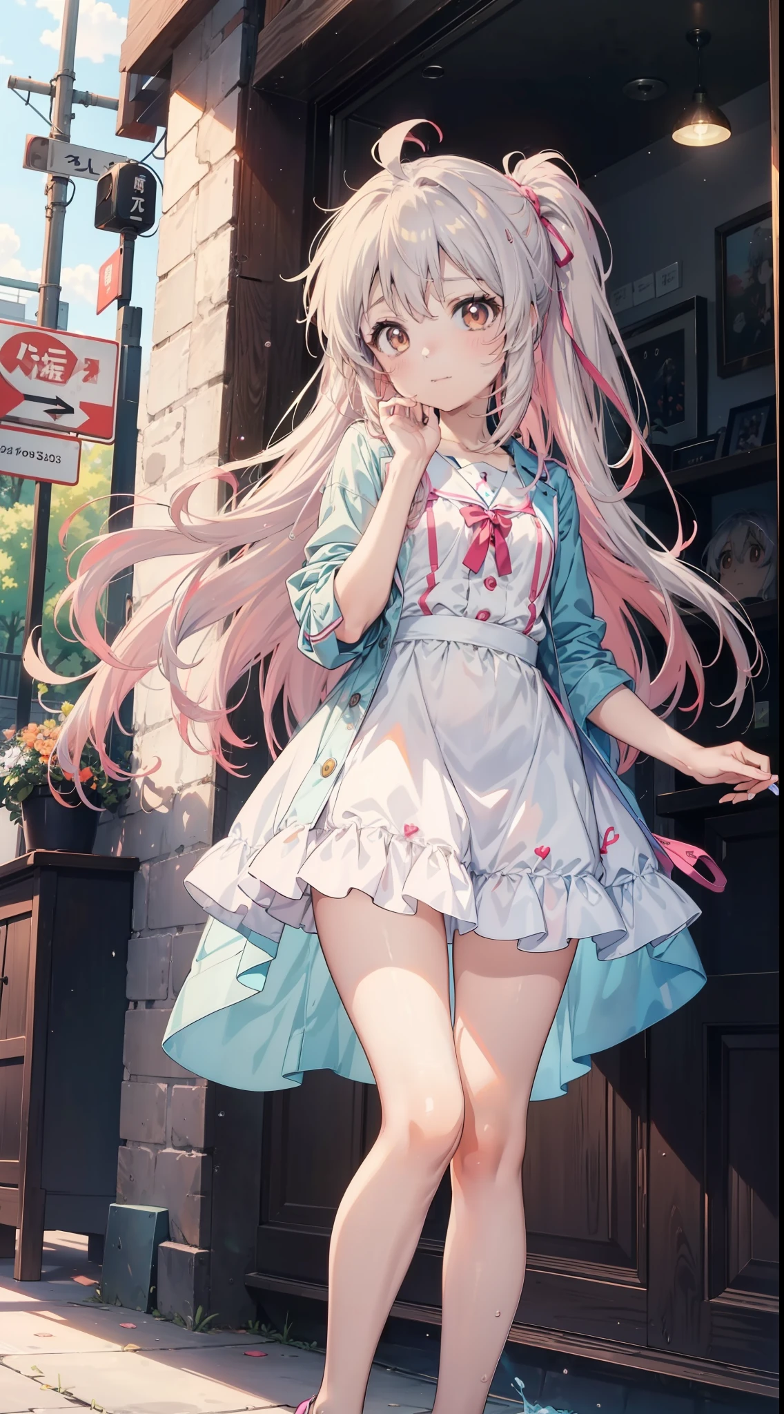 Anime visuals of long hair anime girl cute girl, nyaruko-san, up of young anime girl, Anime moe art style, Smooth anime CG art, Today's featured anime stills, anime best girl, Beautiful Anime High School Girls, Cute anime girl, anime visual of a young woman, Splash art anime loli loli，