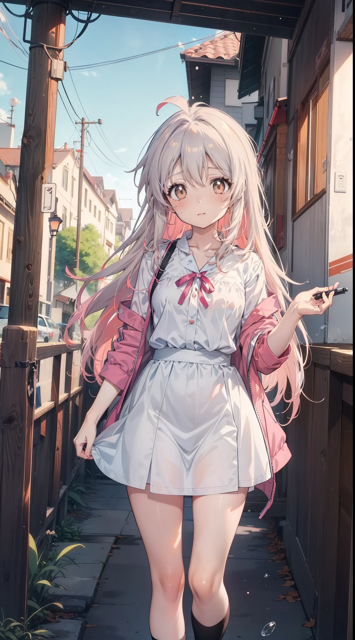 Anime visuals of long hair anime girl cute girl, nyaruko-san, up of young anime girl, Anime moe art style, Smooth anime CG art, Today's featured anime stills, anime best girl, Beautiful Anime High School Girls, Cute anime girl, anime visual of a young woman, Splash art anime loli loli，