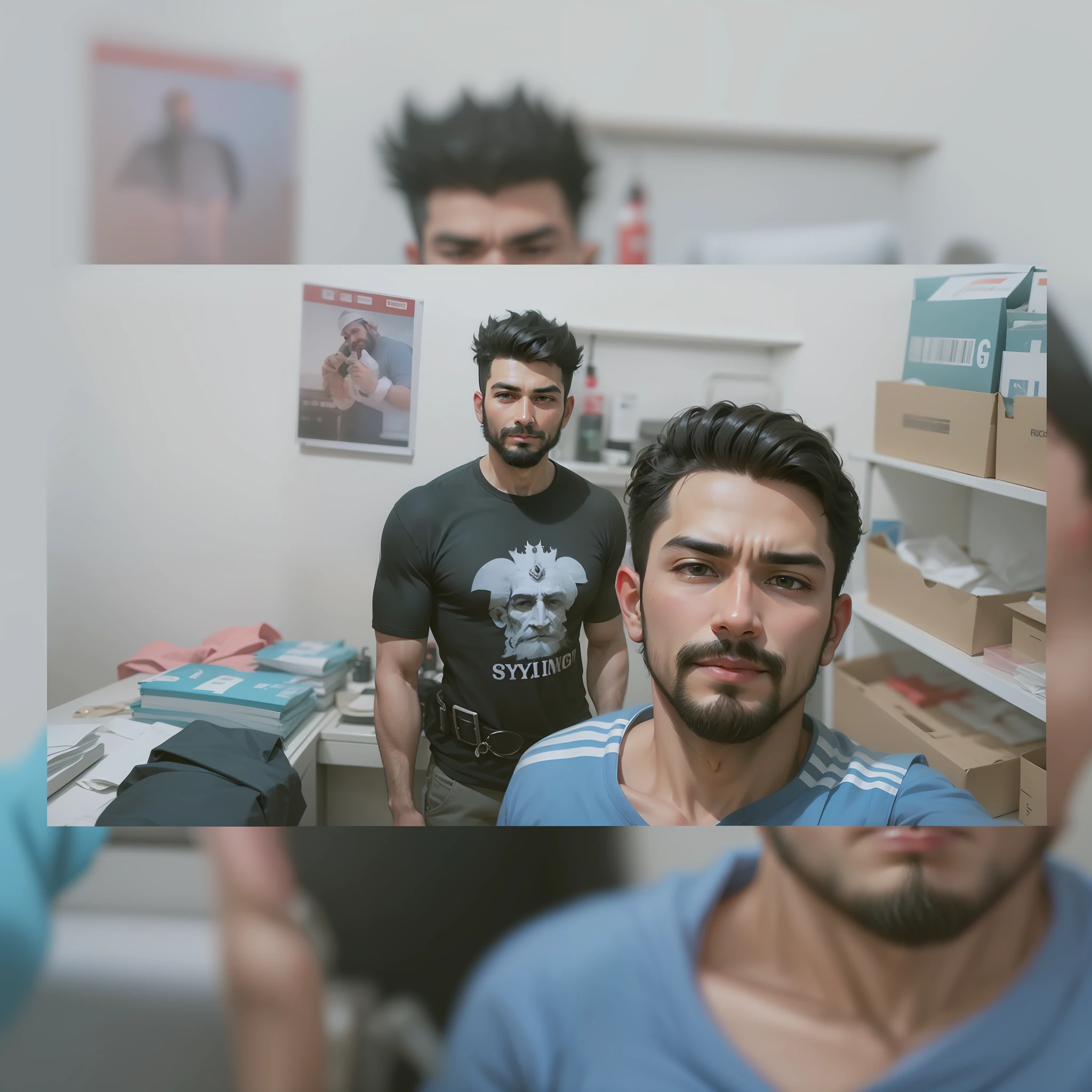 Ai change background nobeard king style handsome cloth change cute desi