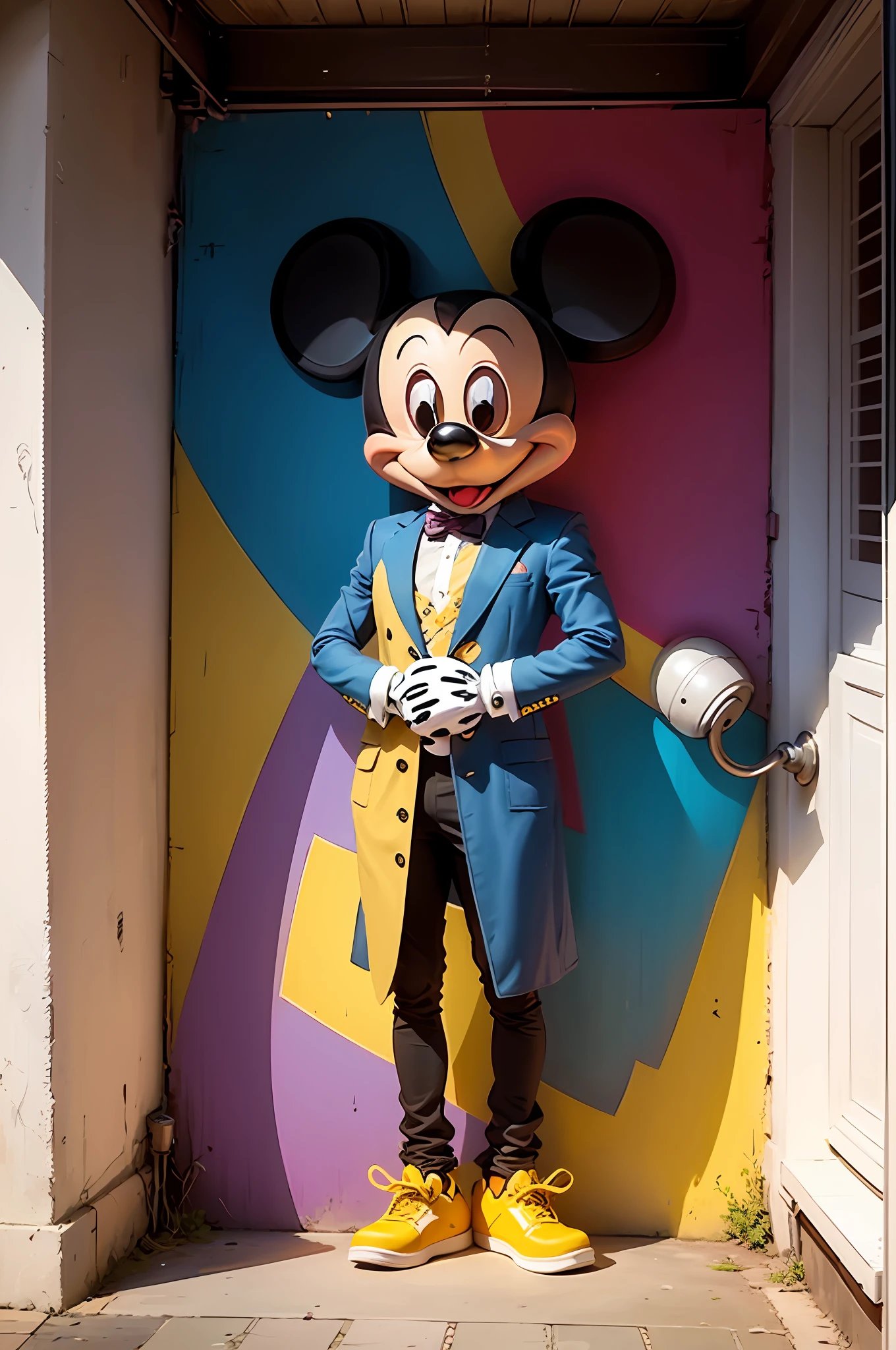 (Mickey mouse Disney ), olho)Eduardo Kobra acolchoamento ,multidimensional geometric PORTRAIT wall, arte, chibi,
yang08k, lindo, colorido,
obras-primas, qualidade superior, melhor qualidade, arte oficial, beautiful and aesthetic, 16k --auto