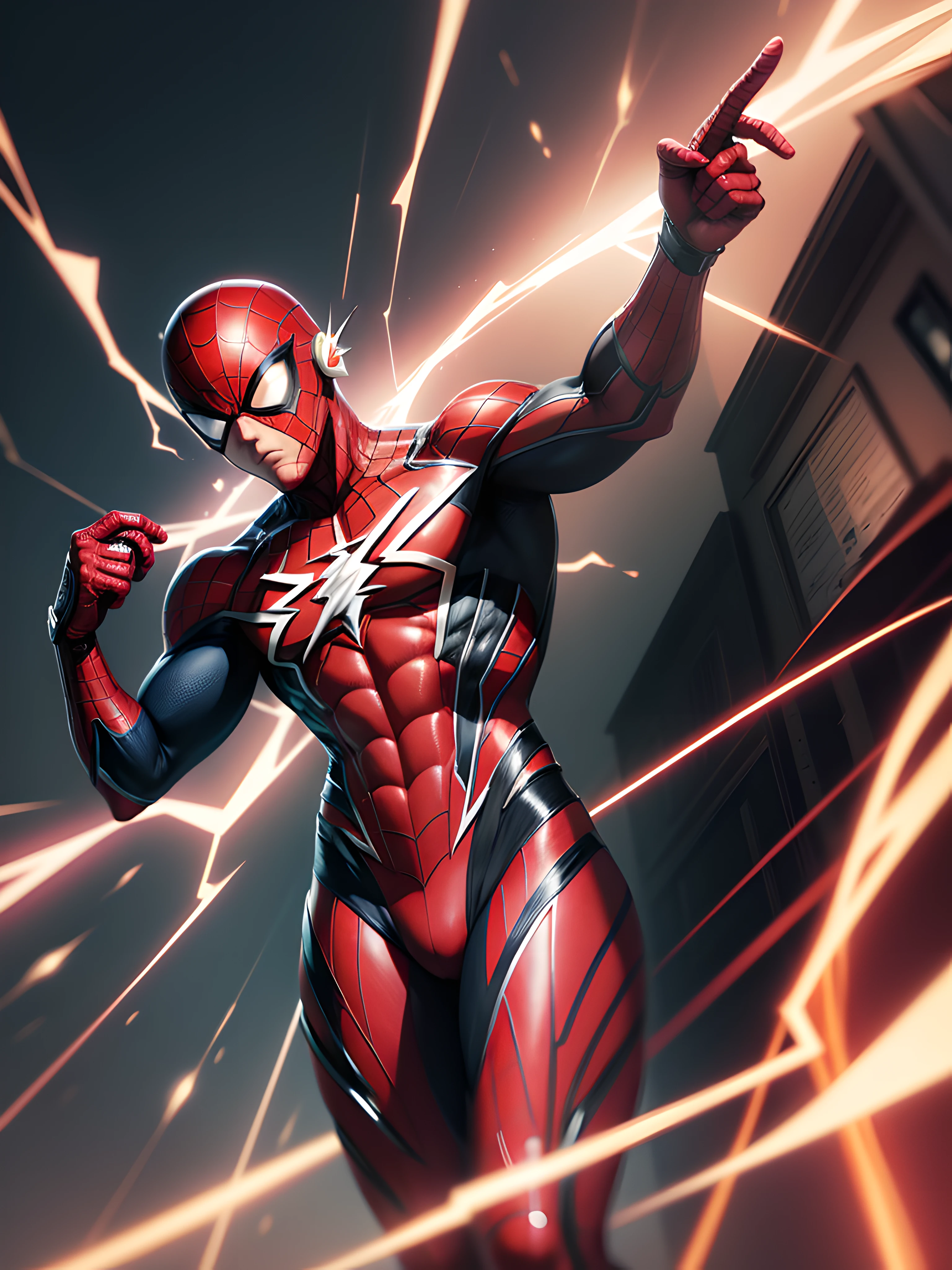 A mix of The Flash and Spider-Man --auto