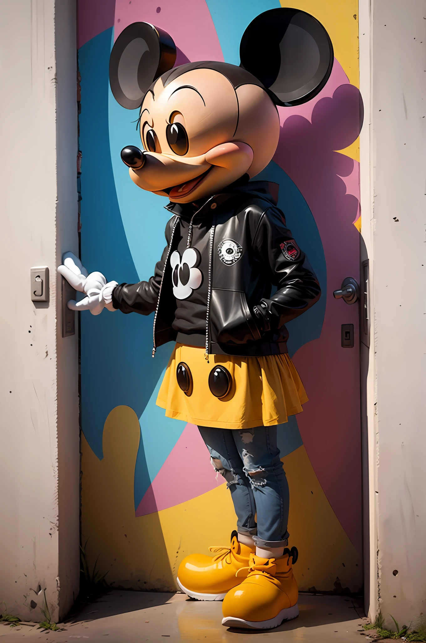 (Mickey mouseDisney ), olho)Eduardo Kobra acolchoamento ,multidimensional geometric wall PORTRAIT, arte, Chibi,
Yang08k, lindo, Colouring,
Primary works, qualidade superior, melhor qualidade, Arte Oficial, Beautiful and Aesthetic, 32k --auto