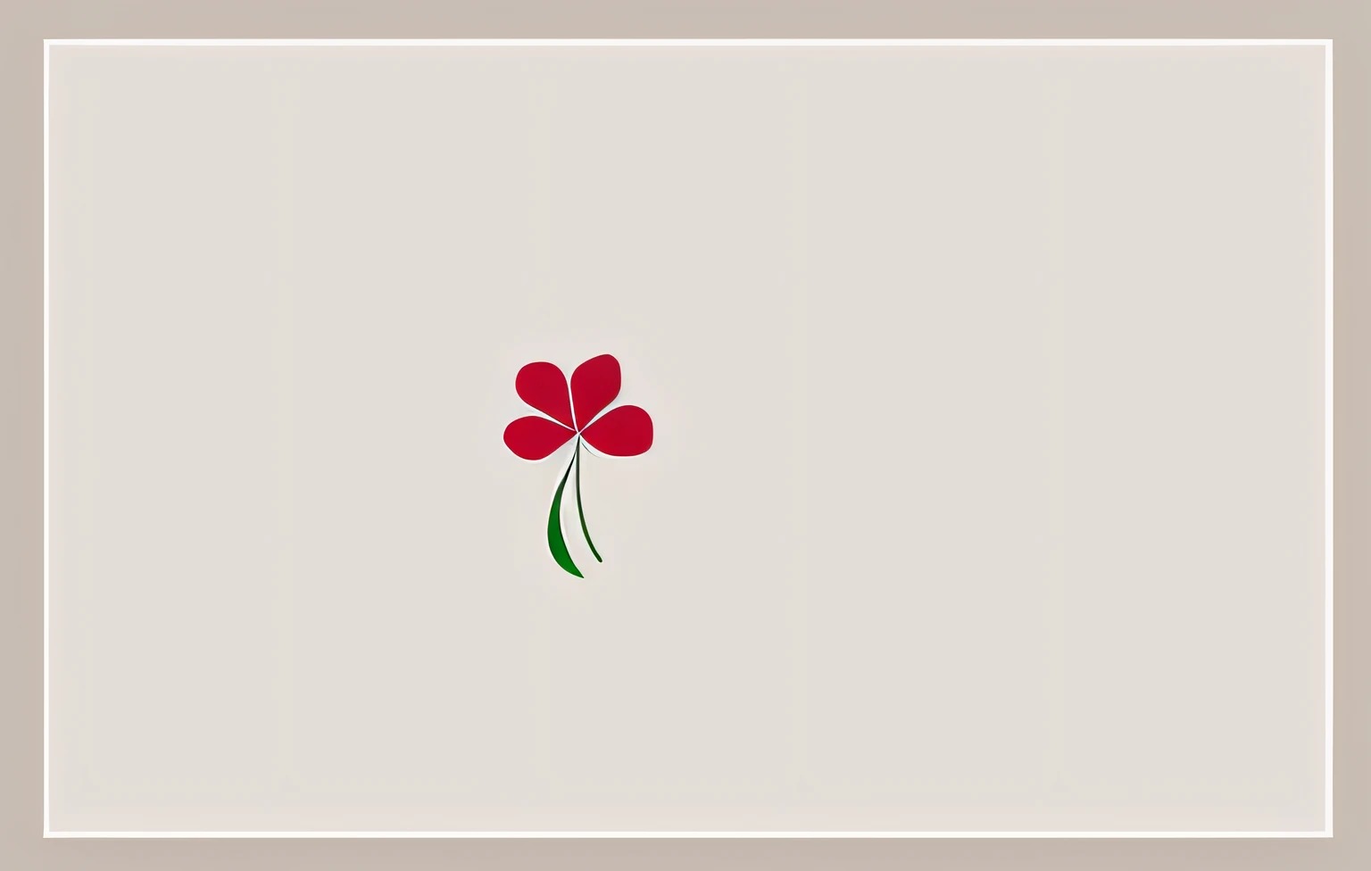 Close up of four-leaf clover on white background, 浴室, Girl in the bathroom, in bathroom, premium bathroom design, Clover, Wang Chen, minimalist logo vector art, clean minimalist design, ƒ / 8, ƒ/8, retro 1 9 0 0, Retro, Grandma, Simple LOGO, Bath, 5 d, 5D