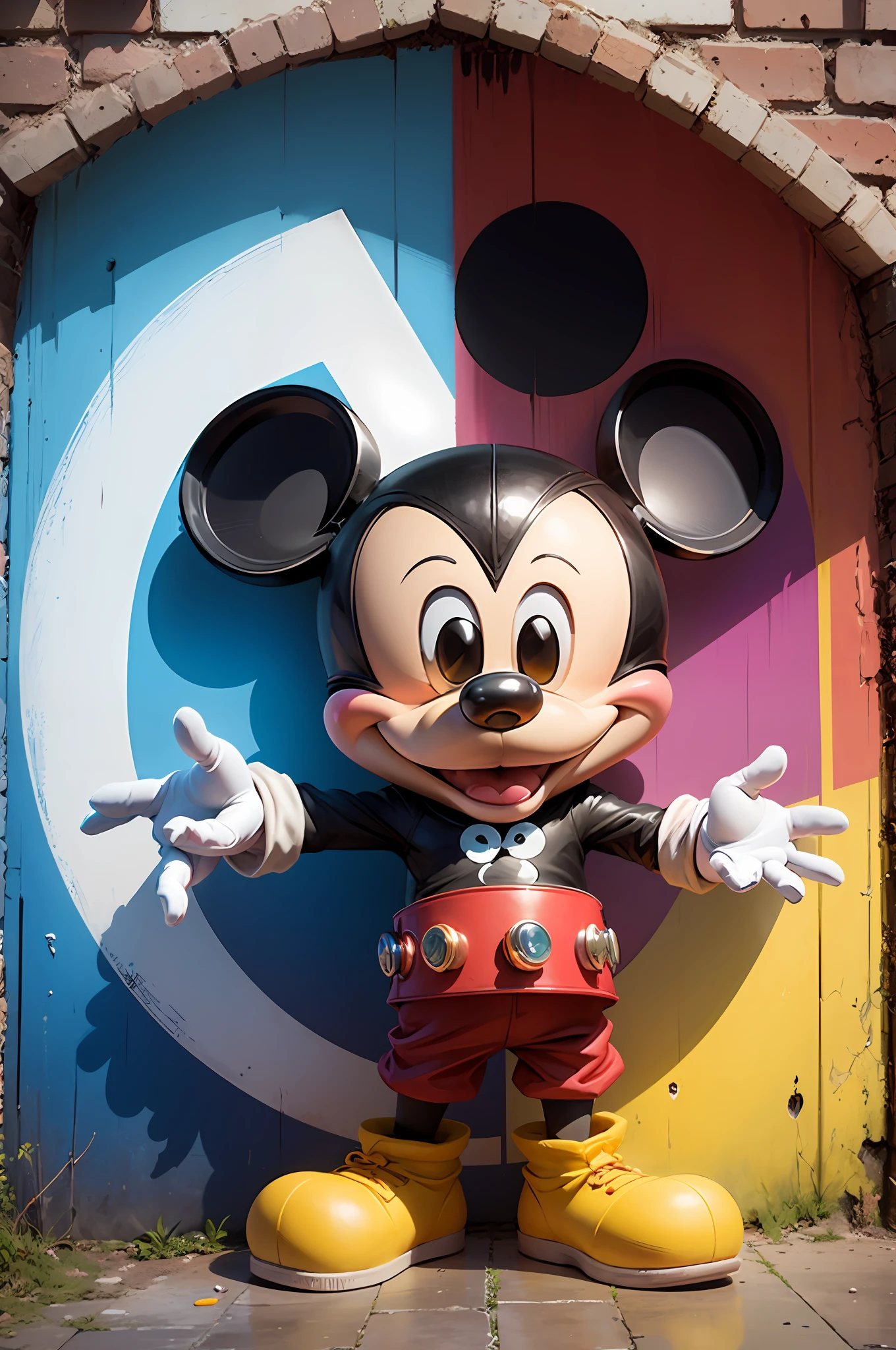 (Mickey mouseDisney ), olho)Eduardo Kobra acolchoamento ,multidimensional geometric wall PORTRAIT, arte, Chibi,
Yang08k, lindo, Colouring,
Primary works, qualidade superior, melhor qualidade, Arte Oficial, Beautiful and Aesthetic, 32k --auto