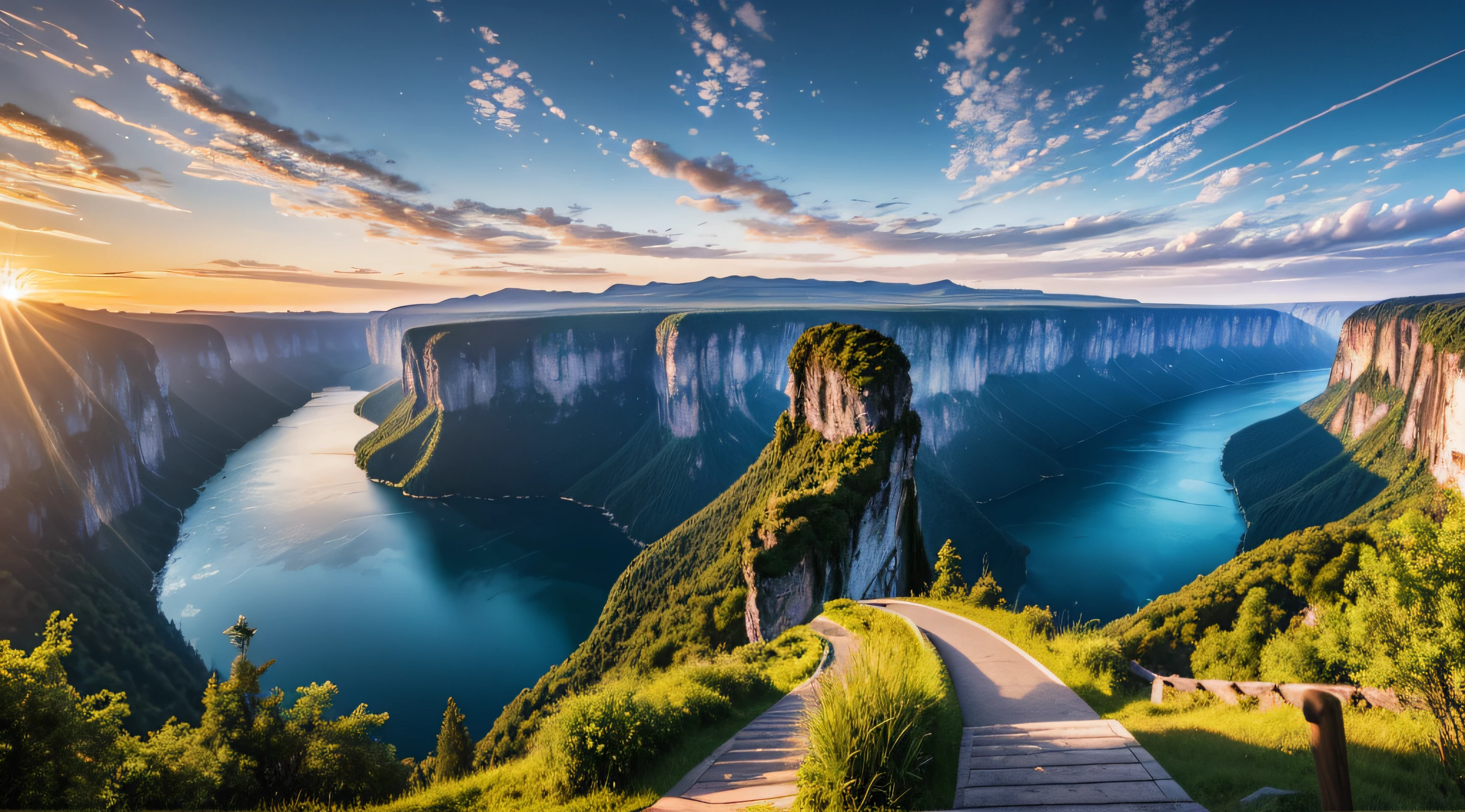 tmasterpiece,Ultimate quality,CG unity 8k wallpaper,Guilin landscape,Super delicate,Beautiful skies and clouds,Rich natural scenery,sheer cliffs,Lakes and rivers,Waterfall flying water,Aoyama is beautiful,Nowhere to be seen,Excellent view,A long-won photo contest,scenecy,photography of,Ultra photo realsisim,Background bokeh,The depth of field is full,HDR high dynamics,True restore,iintricate,Attention to detail,Dramatic,The perfect presentation of Midjourney's artistic style
