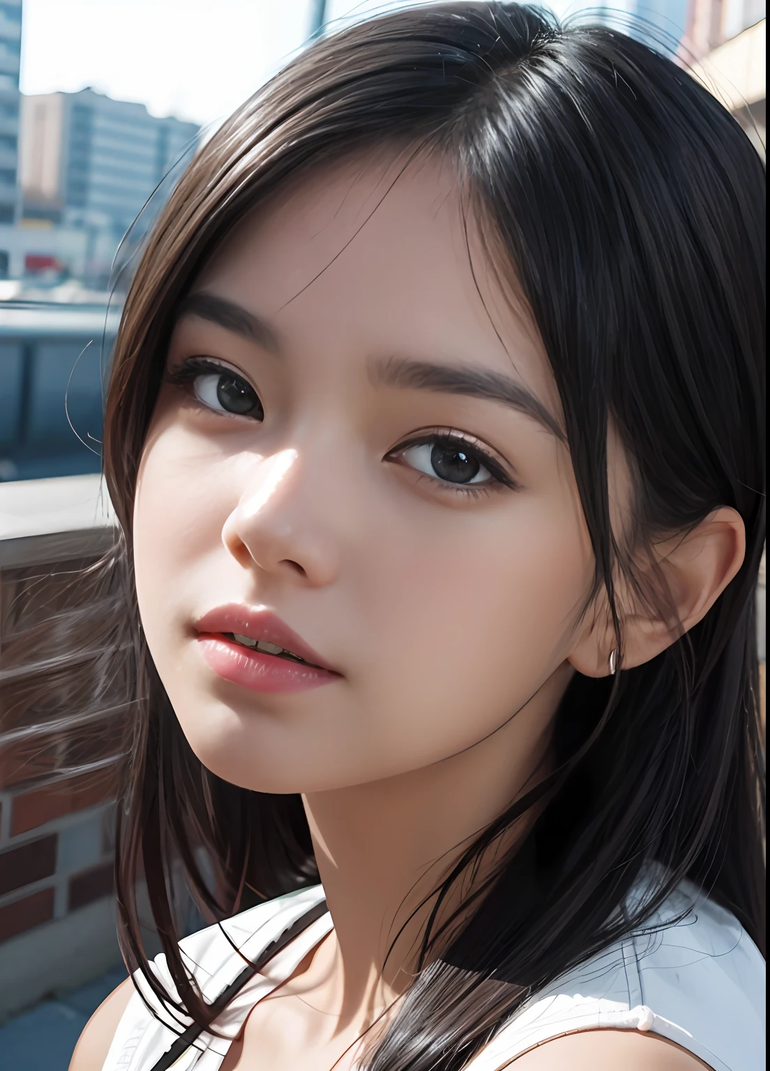 (best-quality:0.8),
(best-quality:0.8), perfect anime illustration, extreme closeup portrait of a pretty woman walking through the city