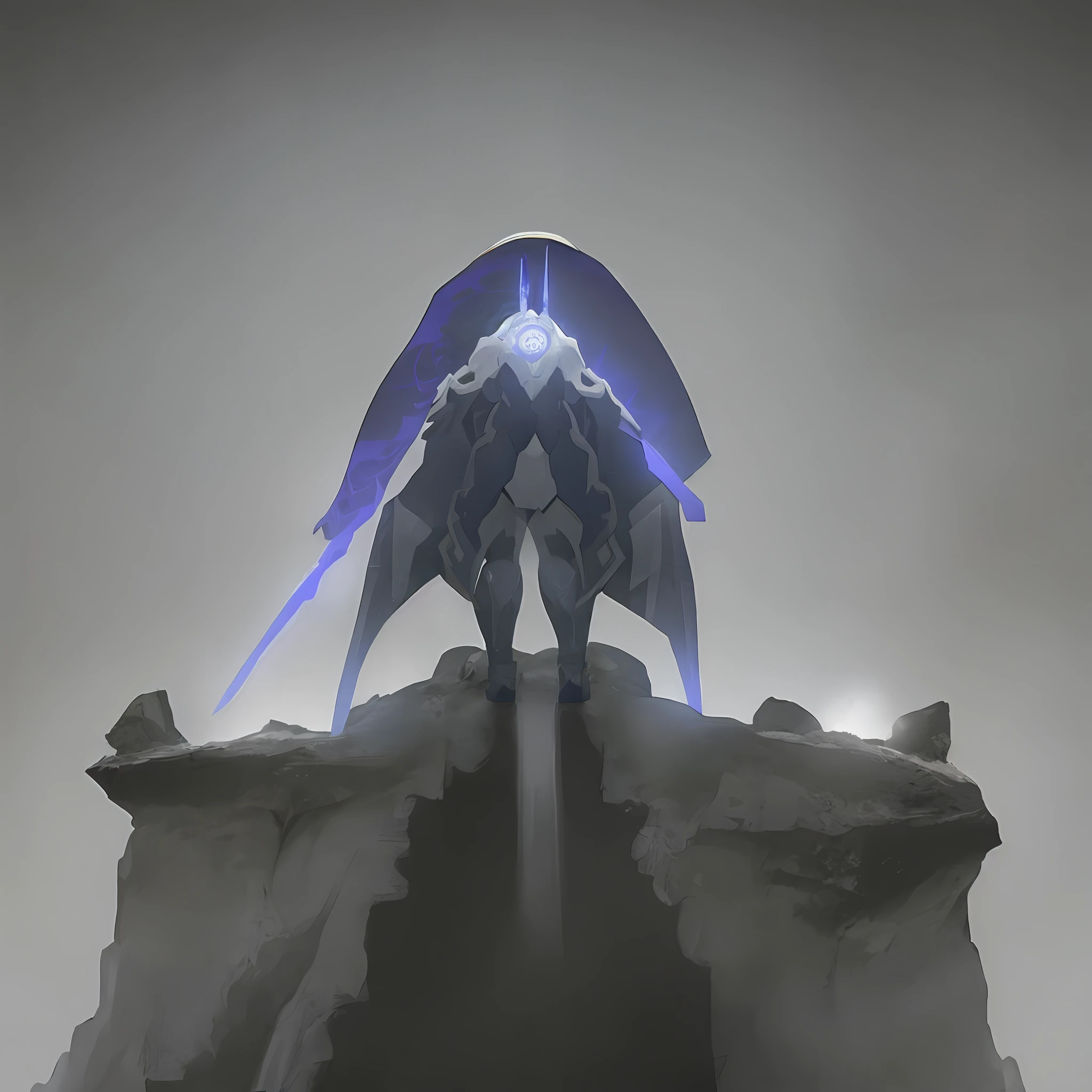 Towering peaks、Figure、raiden、dimly lit