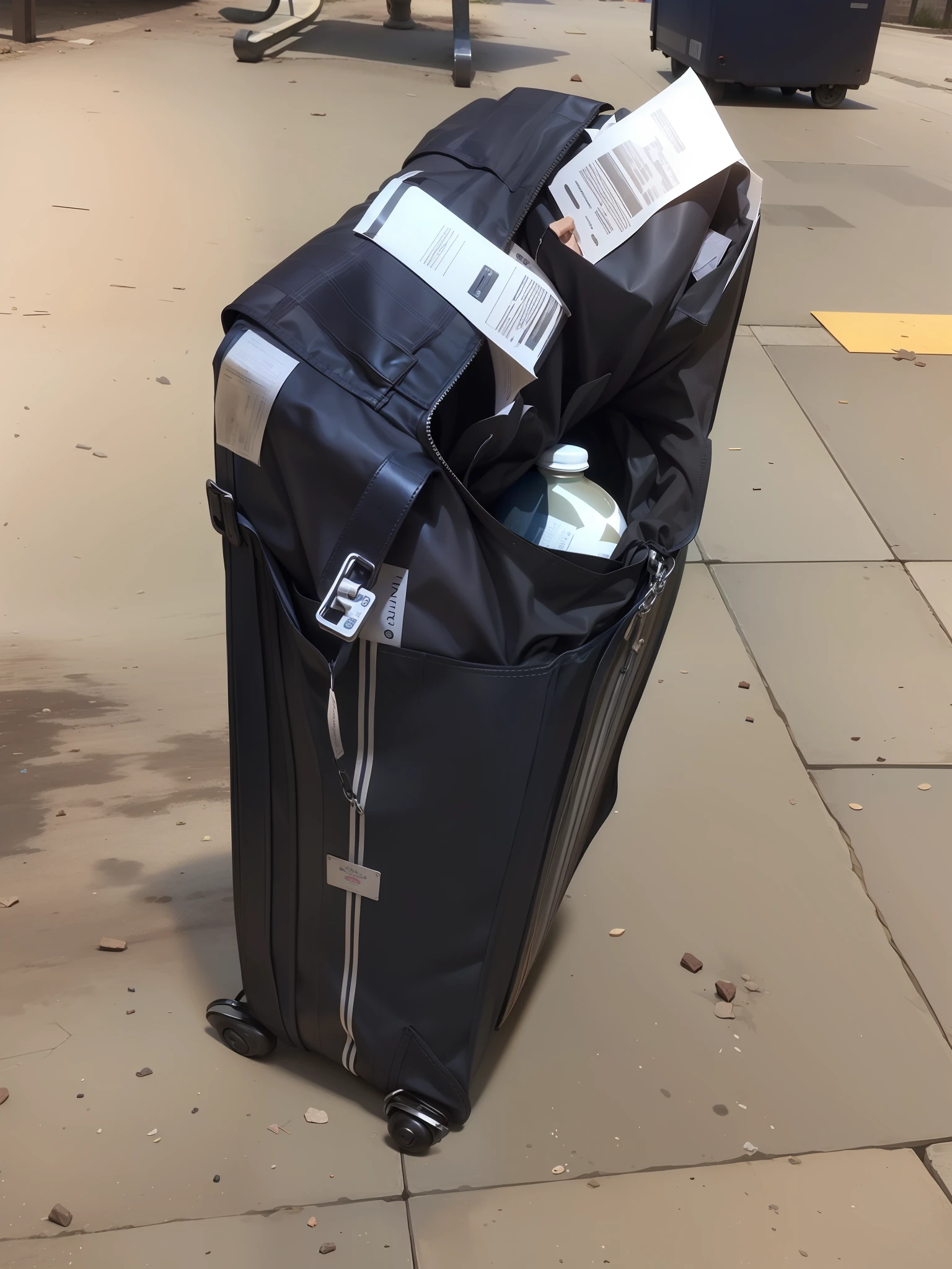 The bag exploded，Breakage