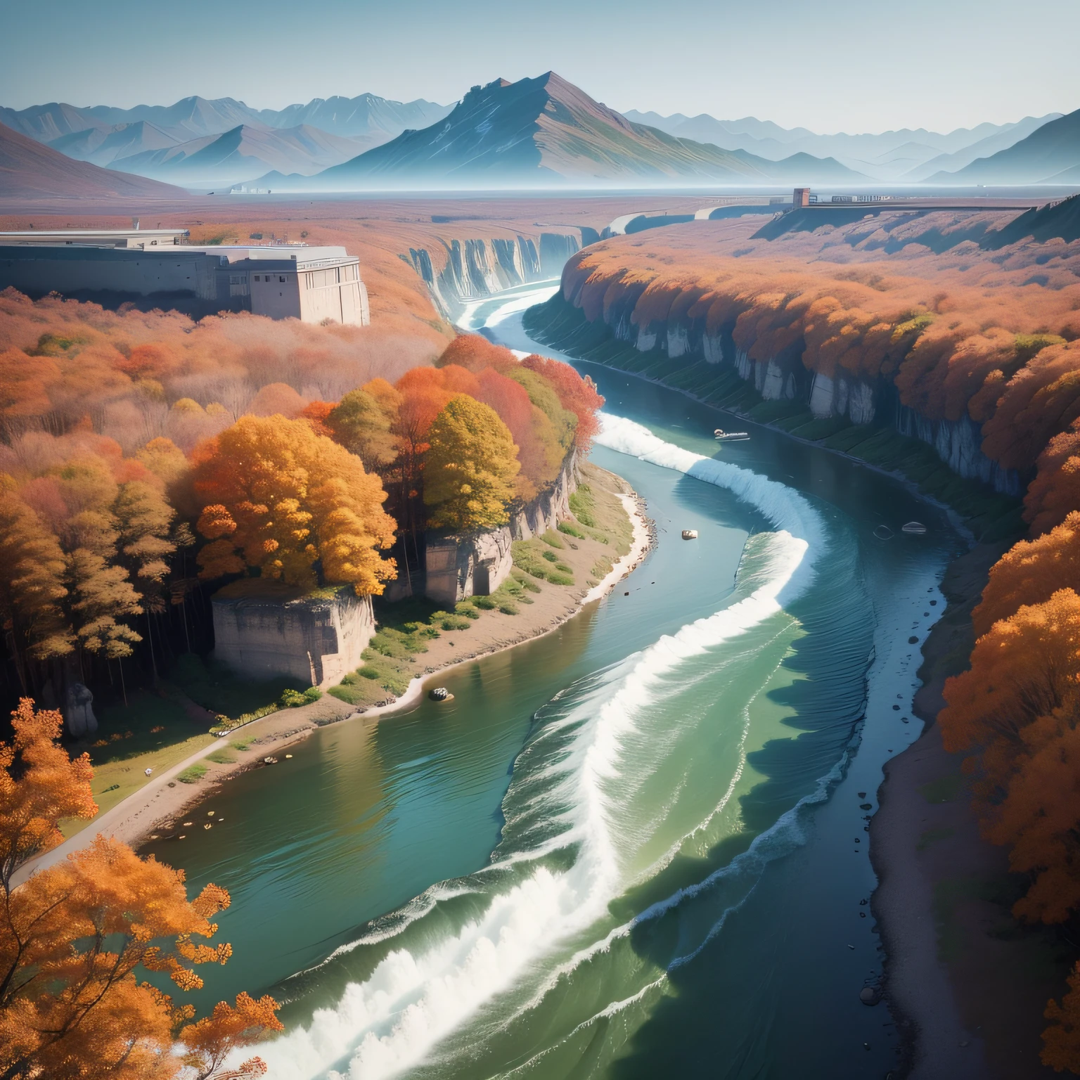 Late autumn festival, I stood alone at the head of Orange Continent, Looking at the gushing Xiangshui flowing north。, Thousands of peaks all turned red, The layers of the woods seem to have been dyed with color;The river water is clear and clear, Big ships ride the wind and waves, Scrambling。, Eagles fly in the vast sky, Fish swimming in crystal clear water, Everything is competing to live a free life in late autumn。, In the face of the vast universe, Once me and my classmates, Often roam here hand in hand。Discuss national affairs together, Those countless extraordinary years still haunt my heart。, The students are in their youth, Bloom of youth;Everyone was in high spirits, Energetic。, Write these agitating articles, Can I remember, At that time, we went to swim in the deep water of the river, The stirring waves almost blocked the speeding boat。, Realism, ray tracing, from above, high details