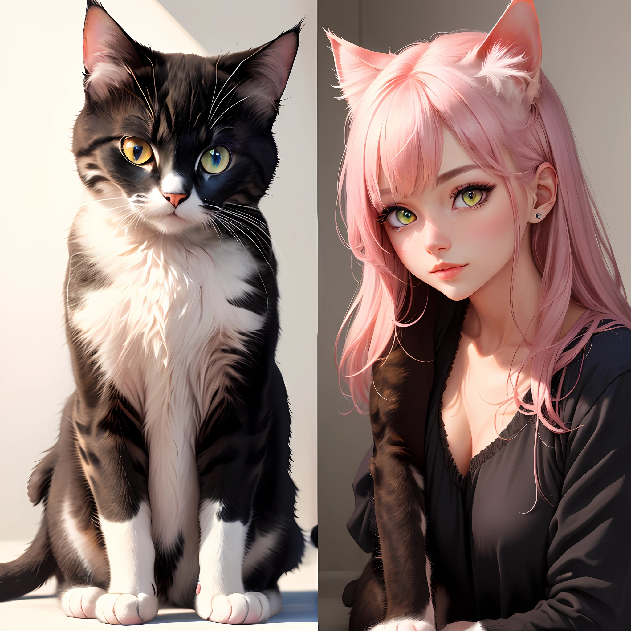 People erase cats' eye color should be pink