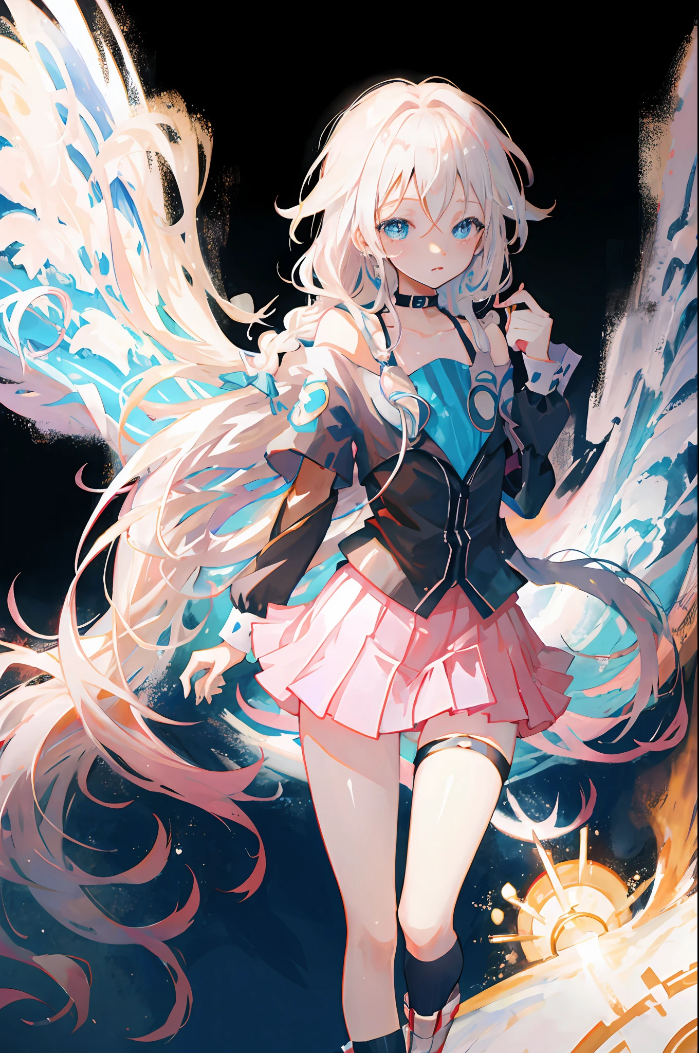 Need,tmasterpiece,Gradient color hair,Small chest,style of anime,oil painted,naïve,adolable,Kizi,