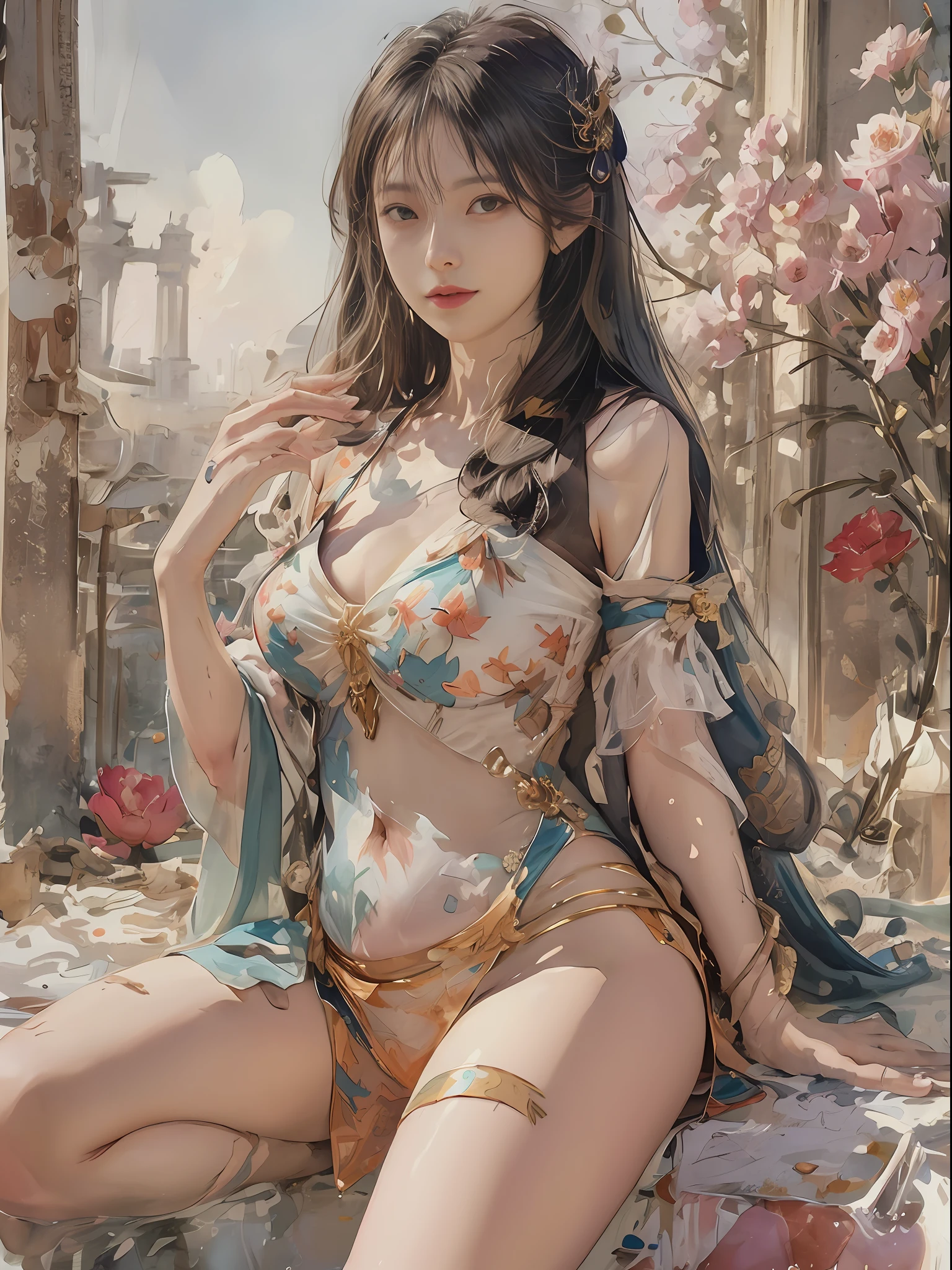 Immersed in the summer sea、Biggest big:1.5,​masterpiece、Soaking in hot springs、toppless、Sit down and open your crotch、full bodyesbian、Pregnant Woman、largest big belly、very large areola、breastfeeding breasts、Colossal tits、Breast milk comes out、During childbirth、full bodyesbian、Sexy brown skin azure lane wife、Long Black Hair、mega gigantic tits、Curvaceous and super thick、See-through silk cloth black hair、Ancient Chinese style hairstyle、See-through Milo bikini、Floral hair ornament、Thin underwear、Sheer are visible、Trapped、Being held hostage、A smile、Peeing on yourself, Kidnapped、Exposed tight sheer pink cloth, Diamond Jewelry, Ancient Chinese Makeup, sexy breast indentation, agitation, nffsw, one girls, 独奏, Perfect body, face perfect, perfect hand, Perfect fingers, Perfect lips, Perfect eyes, Perfect background, perfect vibe, Professional quality, 8K, Perfect Photo, Top resolution, 8K, Ray traching, Perfect Volume Lighting, hight quality octane render, High-quality vector images、ultra-detailliert、SAW movie scenes、The lotus flowers、Warm spring、Clear skin、Minimalist background、flawless skin、flawless skin、no abberations、huge-breasted、Breast milk、Silk Micromini、see -through、The biggest belly stechu,(White background:1.4), (Tachie、Pregnant Woman、full bodyesbian)), Original,(illustratio:1.1),(Top image quality),(​masterpiece:1.1),(Ultra detailed CG unified 8k wallpaper:1.1), (colourfull:0.9),(panoramic shot:1.4),(独奏:1.2), (Ink splashes),(color splashes),((watercolor paiting)), Clear Sharp Focus,{ 1 Girl Standing},((Korean style)),flowers background,plein air,boulders, looking at the viewers、make happy expressions、Soft smile、pure、Beautiful face and eyes、beautyfull intricacy clothing decorative pattern details、A dark-haired、Black eyes、colorwater