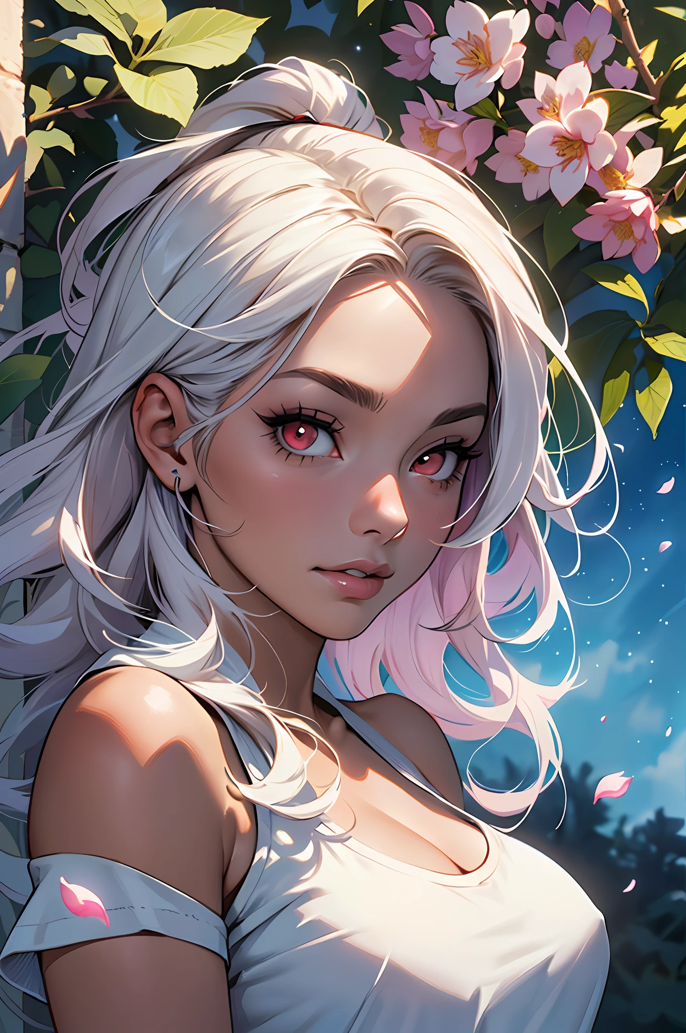 ESTILO JKenneth Rocafort   ::2.9 (master part:1.2, best quality), (belos olhos finamente detalhados: 1.2), ((1girl Kelly Brook muito bonita mulher peito grande )), ((sozinho)), (olhos vermelhos:1.4), (olhos finamente detalhados e rosto detalhado:1.3),), (com jeans e uma camiseta ou vestido branco:1.3), (fundo bonito e claro:1.2), (CG extremamente detalhado, ultra-detalhado, Melhor sombra:1.1), ((profundidade de campo)), ((Aquarela)), seios grandes, bareshoulders, flowers and petals, beautiful concept illustration , (fundo branco:0.5), (illustration :1.1), (extremamente fino e bonito:1.1), (detalhes perfeitos:1.1)
experience, (Canon EOS 5D Marca IV:1.2), (obra-prima: 1.2), (melhor qualidade: 1.2), (altamente detalhado: 1.3), (detalhe intrincado), (capturando cada detalhe requintado:1.2), alta resolução, best illustration, perfect lighting, 4k, olhos perfeitos, rosto perfeito, perfect lighting, (high resolution, fotorrealista:1.4), (((corpo inteiro))), (master part, high resolution, fotorrealista:1.4), (Serena Noite Estrelada:1.2), ( com cabelo longo:1.2) Looking Up The Sky, deitado em um (gramado baixo:1.1), (mar de flores coloridas:1.2) Cercando-a, Creating a (magical ambiance:1.2), (camera capturing the scene:1.2), (Focus on the starry sky:1.2), (lua grande brilhante:1.2), (Cometa brilhante:1.2) Cutting the sky, deixando um (trilha luminosa:1.2) em seu rastro, (pura beleza e charme:1.2) symbolizing the connection between the girl and the universe around her, (Capturing the essence of celestial wonder:1.1).STYLE JKenneth Rocafort ::2.9 (masterpiece:1.2, best quality), (finely detailed beautiful eyes: 1.2), ((1girl Kelly Brook very beautiful woman BIG BREAST )), ((solo)), (red eyes:1.4), (finely detailed eyes and detailed face:1.3),), (with jeans and a white t-shirt or dress:1.3), (beautiful and clear background:1.2), (extremely detailed CG, ultra-detailed, best shadow:1.1), ((depth of field)), ((watercolor)), large breasts, bare shoulders, flowers and petals,