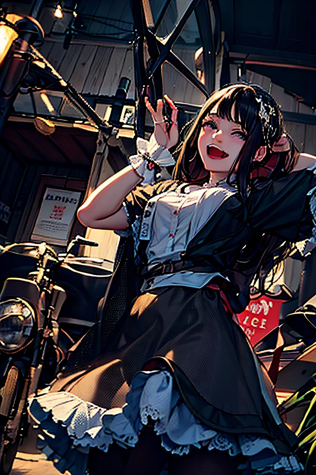 A dark-haired、