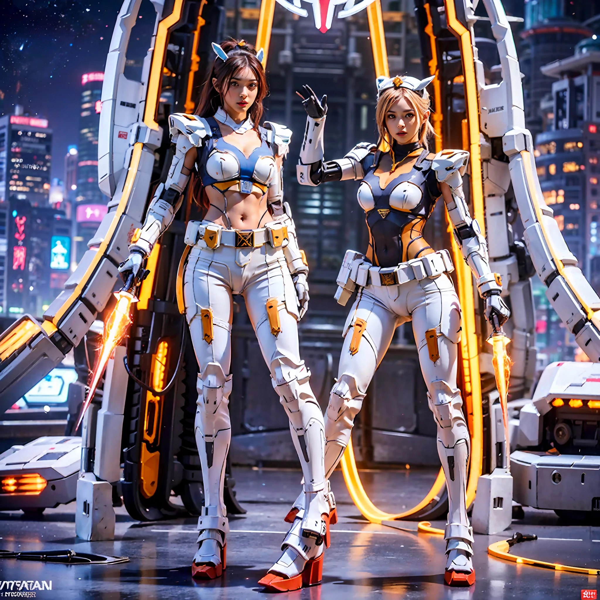The Cyberarmor Ultraman Empress is spreading her wings of light in outer space, preparing to leap,The Cyberarmor Ultraman Empress in the shot has an ethereal and graceful posture,Stretch out the light wings is magnificent,Cyberarmor Ultraman Empress has a sexy and atmospheric figure,K-cup teardrop-shaped giant tit chest tears the armor apart, making her sexy sex characteristics obvious body particularly attractive,She was facing the unfolding portal,Behind you is a bright starry sky,At your feet is the planet Cyber,A glorious body cloaked in space rays,A pair of huge heterochromatic eyes of Kaziran,Those eyes had gemstone pupils with dreamy fire,The sexy and tight waist and abdomen line is sexy and graceful,Cyber Armor Ultraman Empress Beauty collarbone connects to slender shoulder arms,The Gothic maid had graceful hands that were ergonomic and physiologically normal,Knee-high fishnet sock armor on his legs,Wearing Skyscraper Heels armor on his feet,The Gothic maid had no fat all over her body,And the funnel shape is slim at the waist,The buttock armor looks rounded and sexy,Slim mechanical beautiful legs are super slender,Gorgeous mech liveries and pulsed light strips give her a futuristic mechanical aesthetic,Use Midjourney's advanced stroke tools and experiment with different color palettes and strokes to reveal and improve clarity and detail,The starry sky element that shows the background uses hash power to compose the sexy mechanical shape of various parts of the body of the Cyberarmor Ultraman Empress,Improve image quality and clarity,Cyberarmor Ultraman Empress is a mechanical desire trait that coexists with mechanical and sexy,The result is incredible detail throughout the picture。Use Midjourney's advanced brush tools and experiment with different color palettes and texture tools, stroke tools, material packs, character expression tools, and show and enhance the sexy elements in your scene,The result is an incredibly premium quality to the entire picture。Us