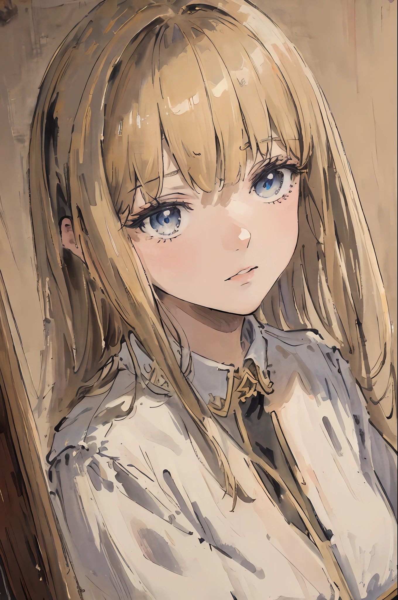 Masterpiece, top quality, very delicate and beautiful girl, very delicate and beautiful, world masterpiece theater, super definition, top quality, blonde, high res, very elaborate, girl, top quality, illustration, look at the viewer people, impasto, canvas, oil painting, realism, realistic