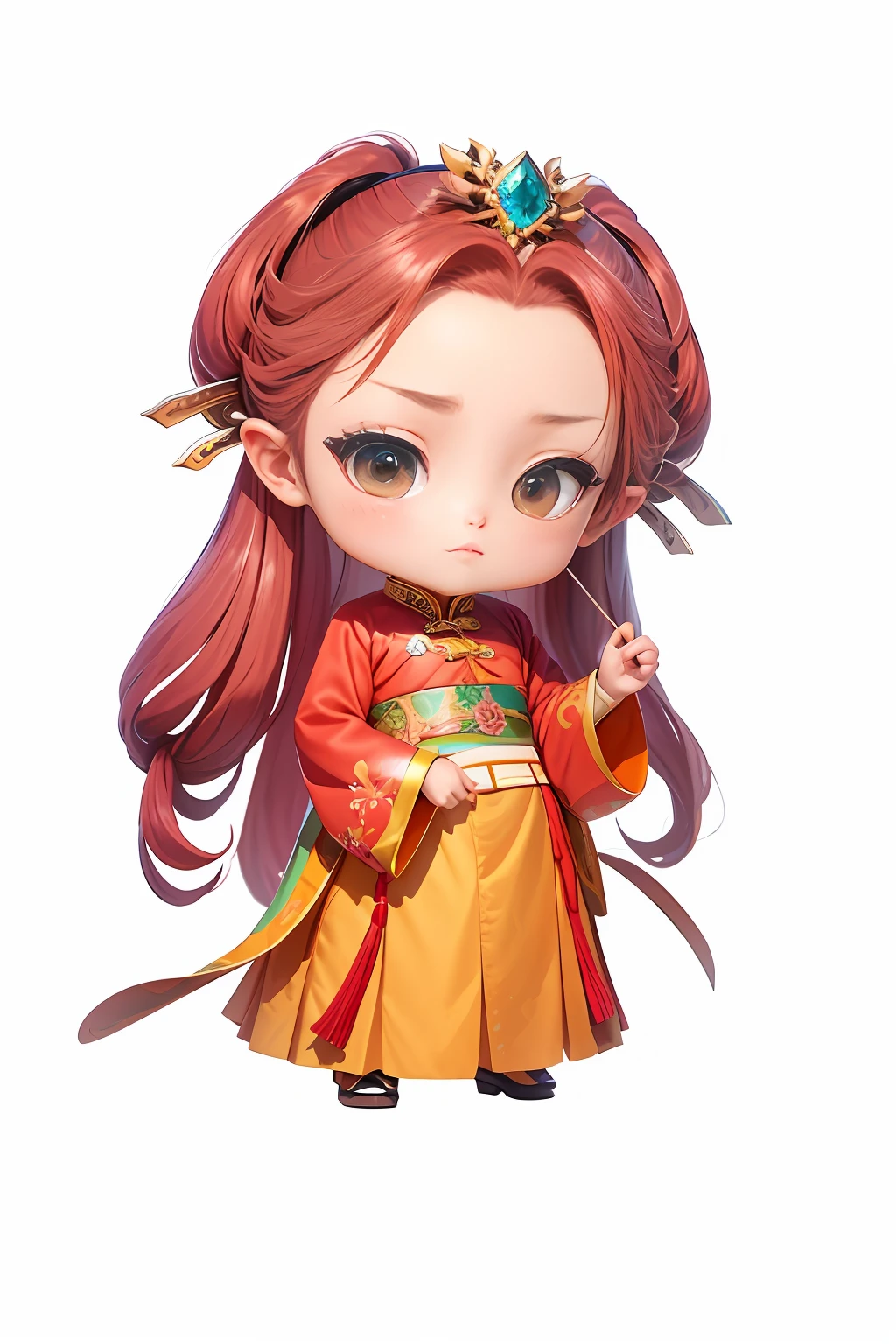 Chinese shoes，Metal edges，Pattern，Pedras preciosas，Refinement，8K,Beautifully painted cute digital painting，Digital painting in anime style，