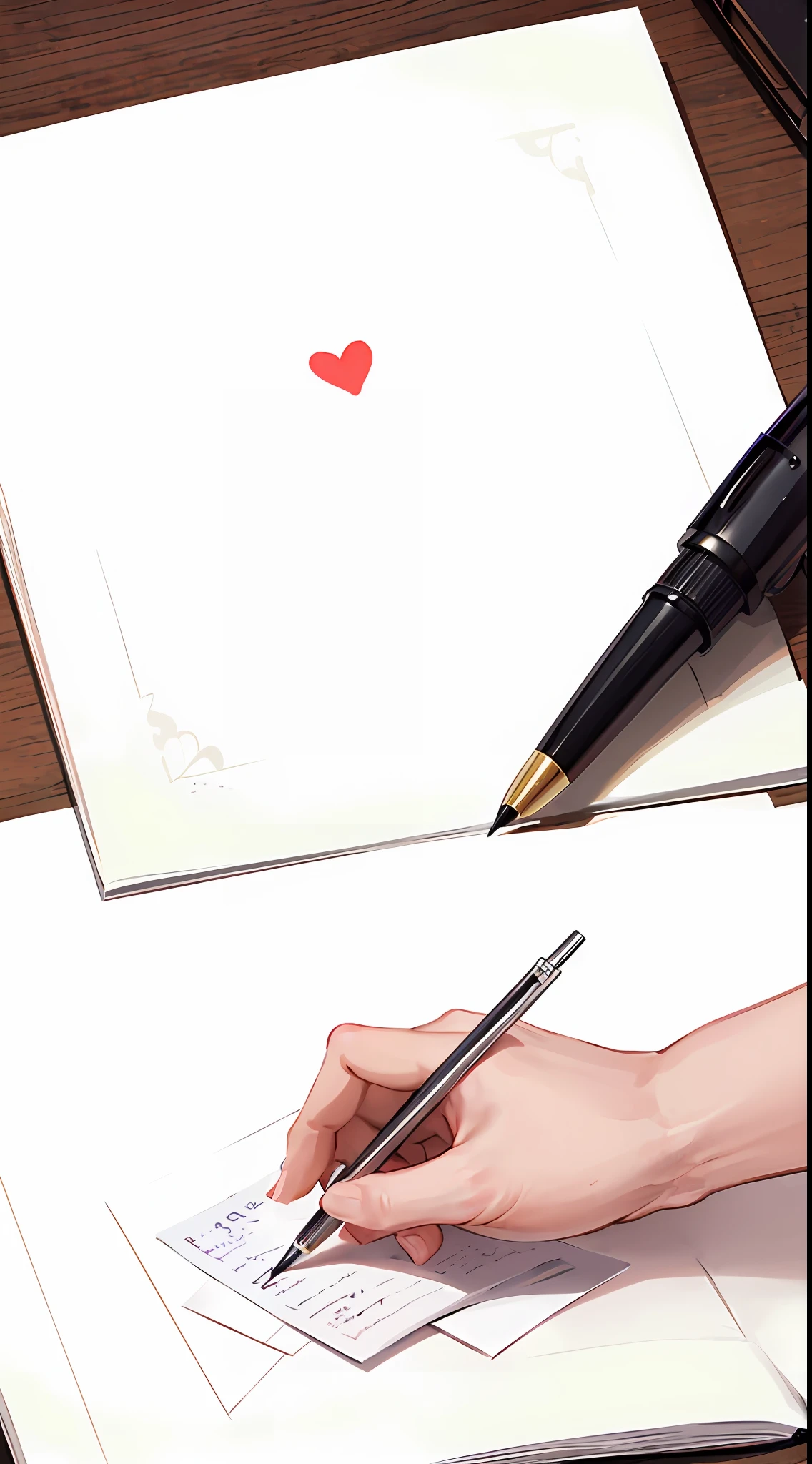 "Inkheart Hearts: A Tale of Pen and Paper" --auto