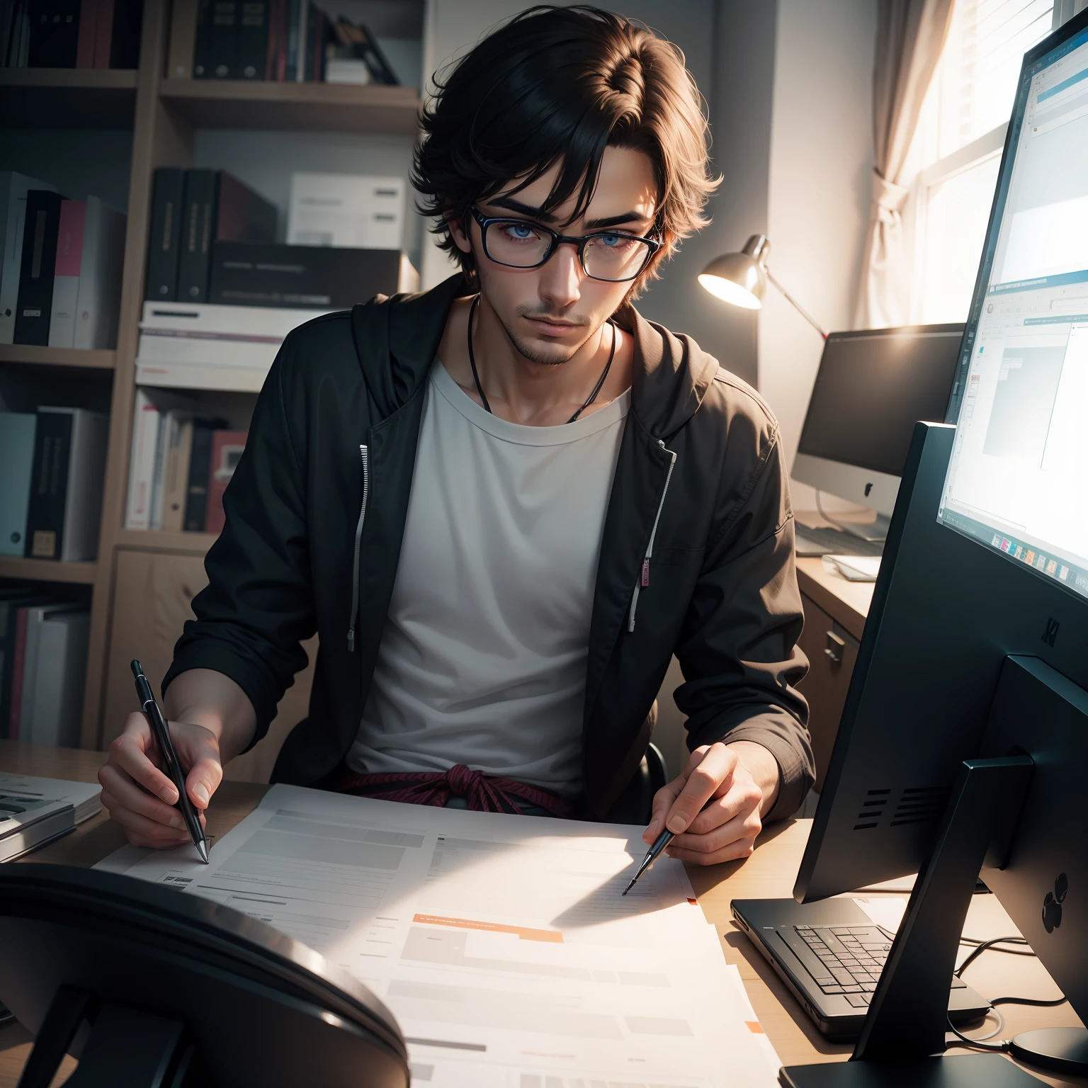 Male editor