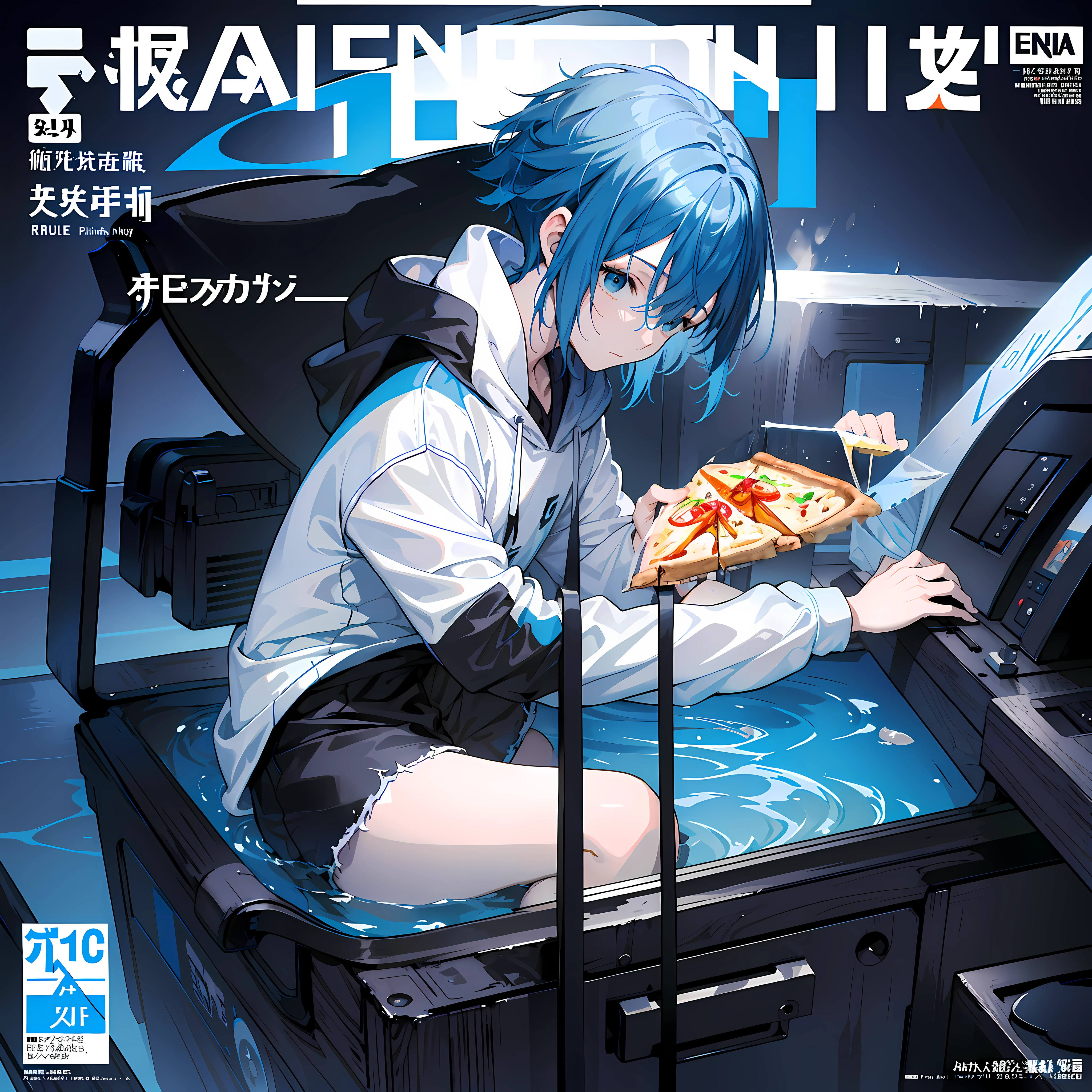"Delicious triangular pizza with melted cheese and a crispy crust."
