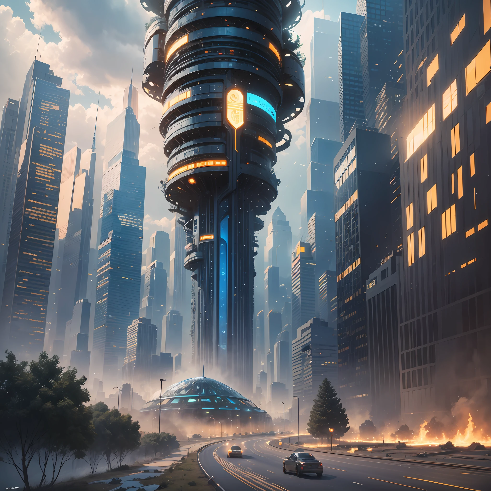 a perfect illustration of artifical intelliengence(。.ai) of the year 5143 future, 8K, Extremely detailed , Flawless --auto --s2