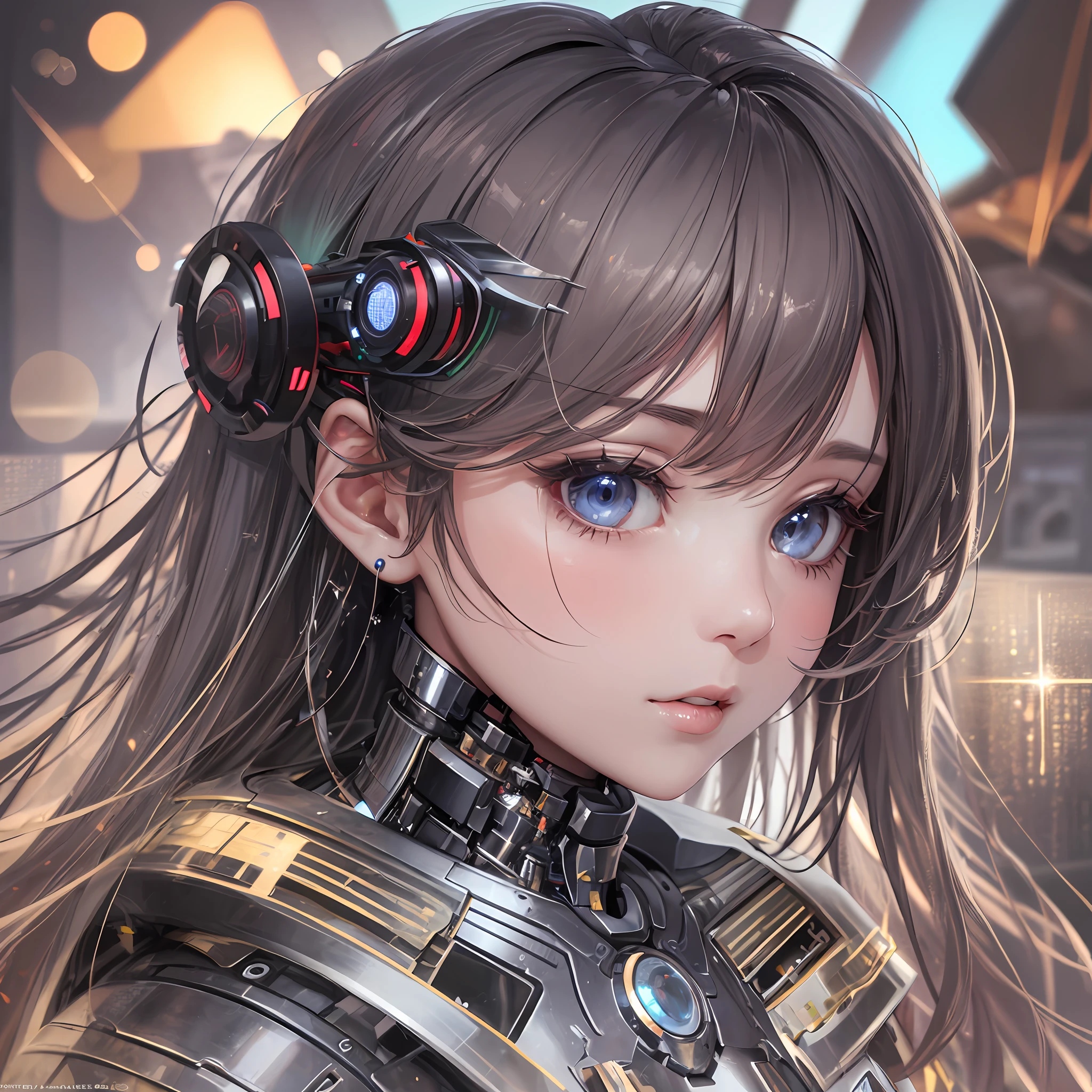 a perfect illustration of artifical intelliengence(。.ai) of the year 5143 future, 8K, Extremely detailed , Flawless,bit girl --auto --s2