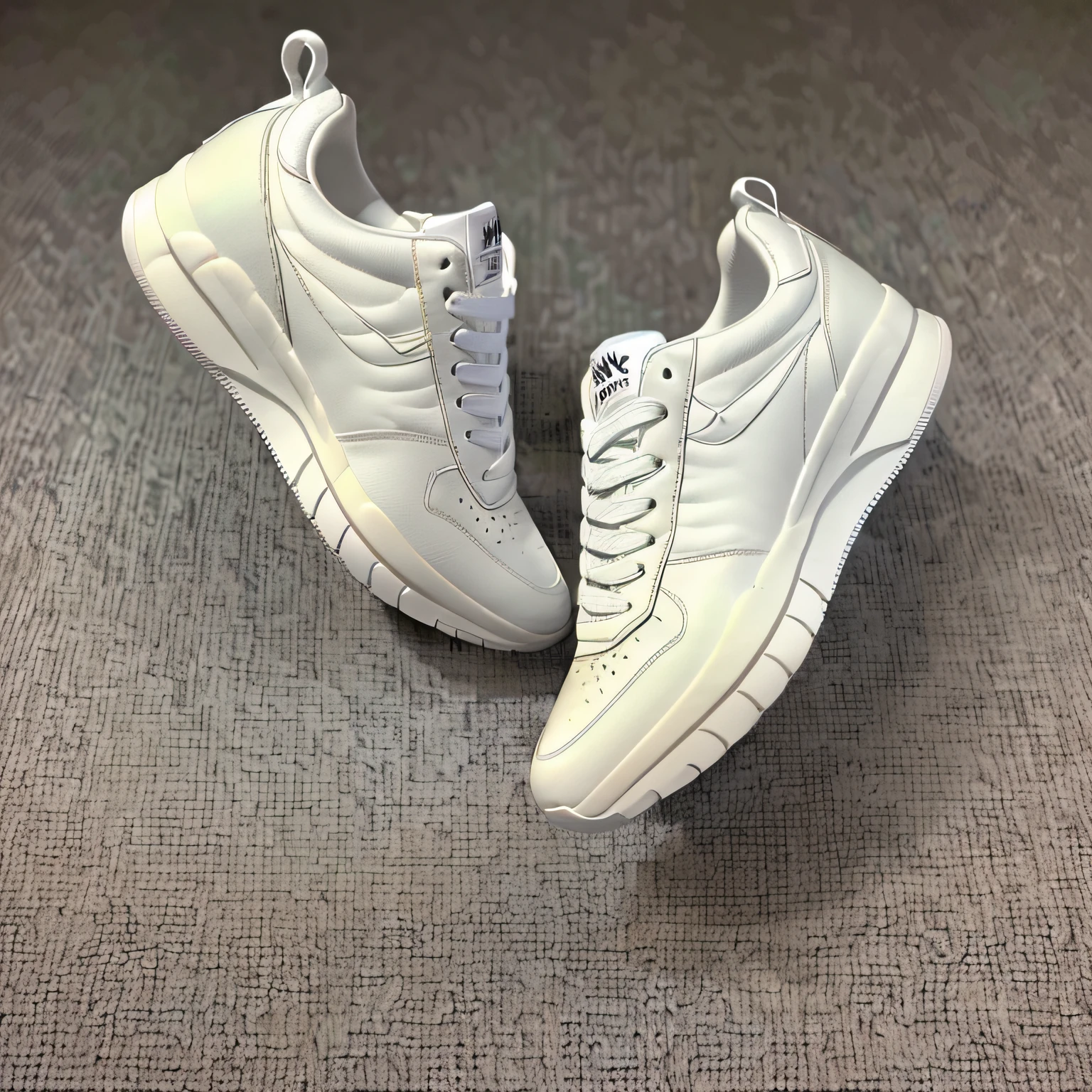 masterpiece, top-quality , White sneakers、Retro