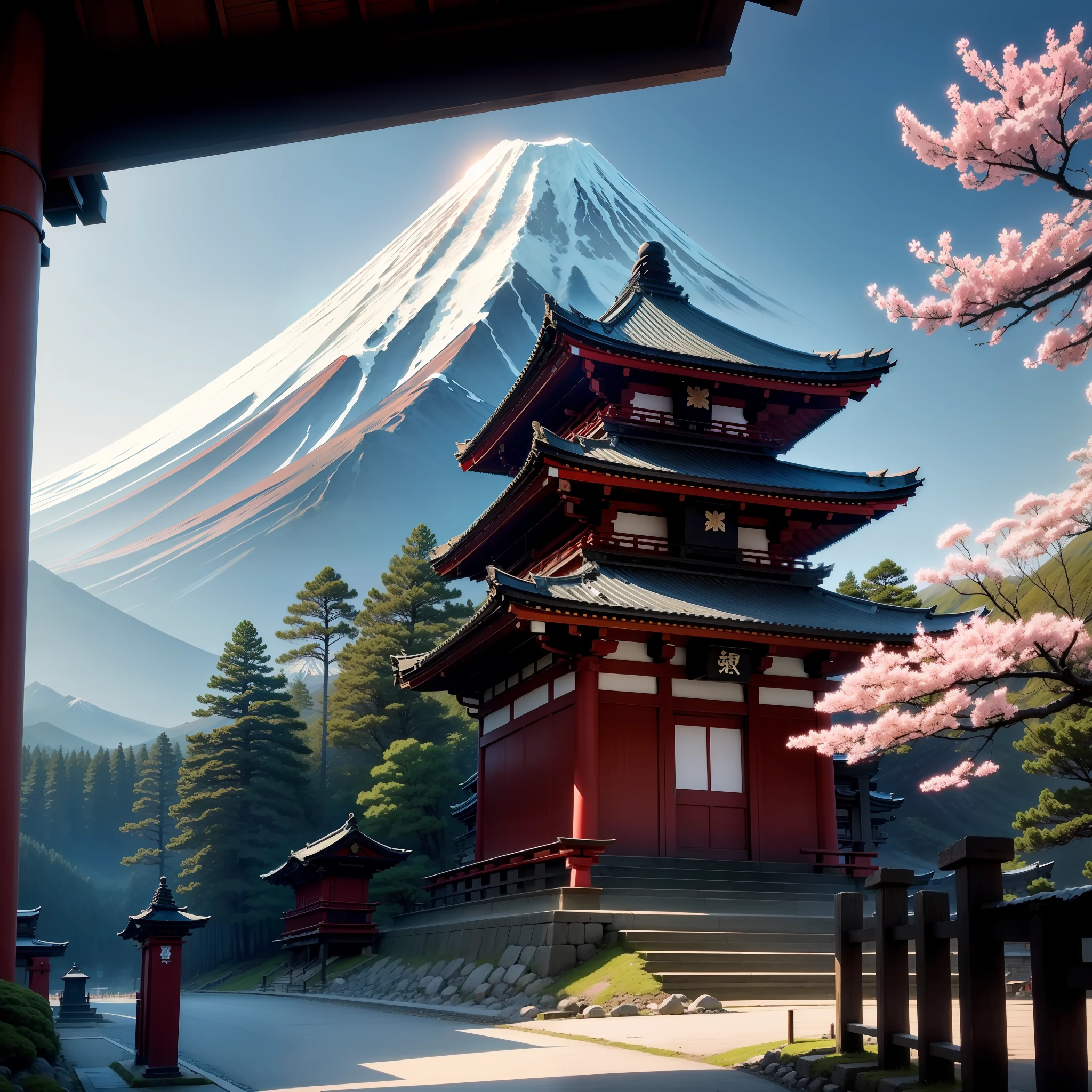 Mt fuji，shrines，midynight