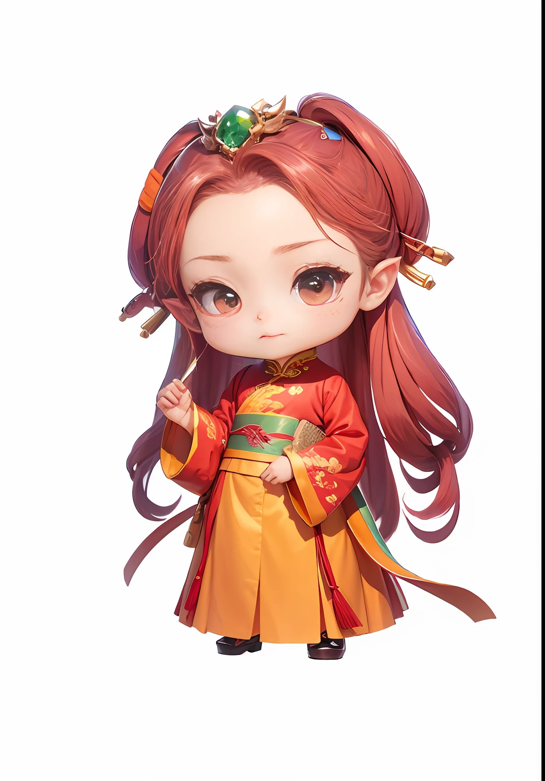 Chinese shoes,Metal edges,Pattern,Pedras preciosas,Refinement,8K,Beautifully painted cute digital painting,Digital painting in anime style,