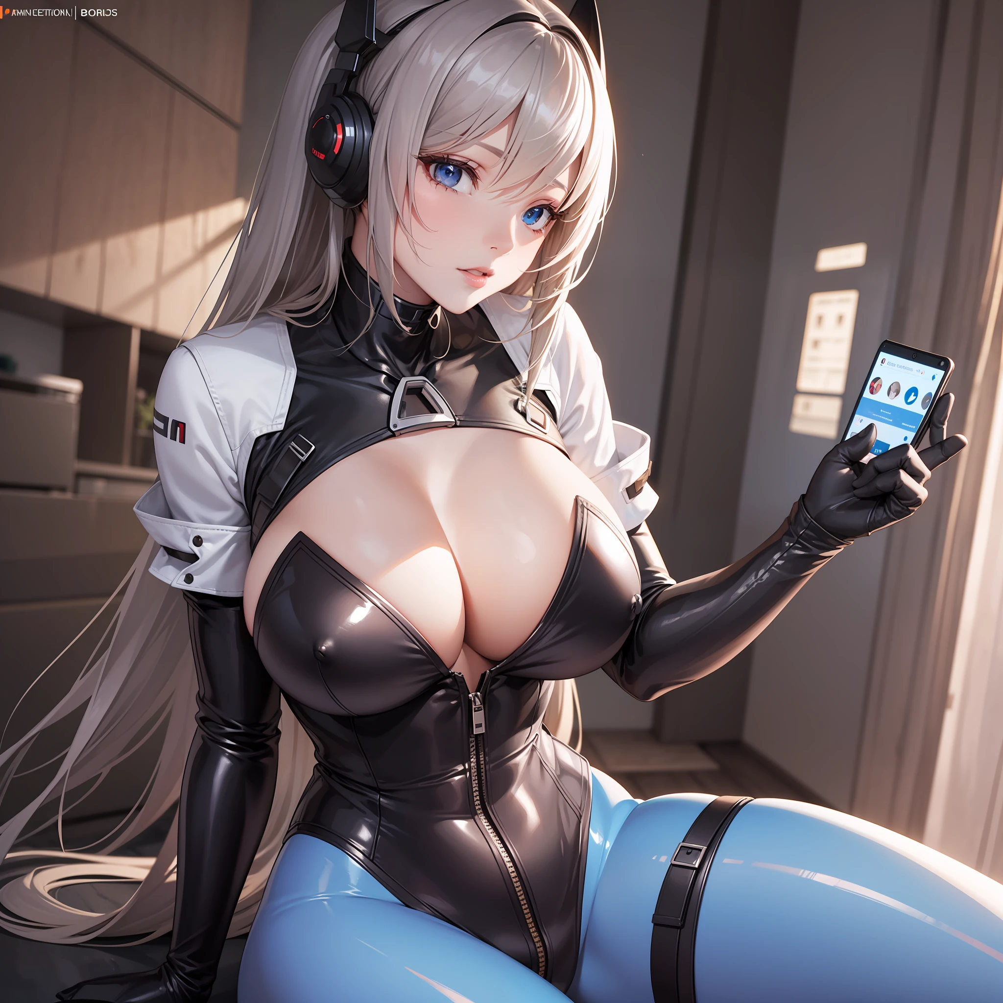 android lady with huge breasts