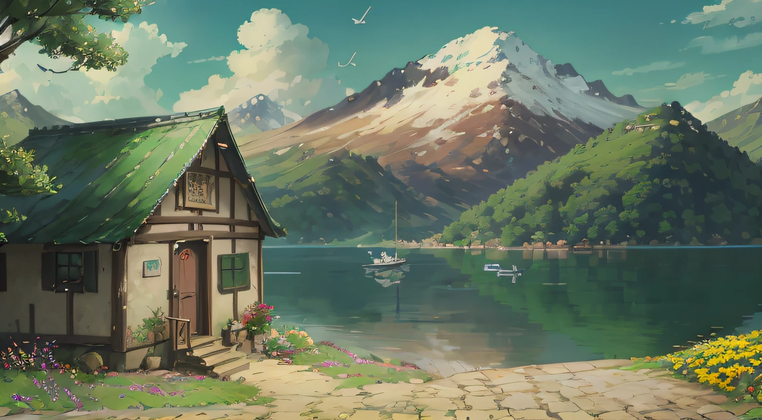 There are a few fish here,Clear waters,A gentle breeze,The sunlight shines through the water and casts beautiful light and shadow,The golden scales shine with a warm glow,The fish swim happily,Scenes that come to life。