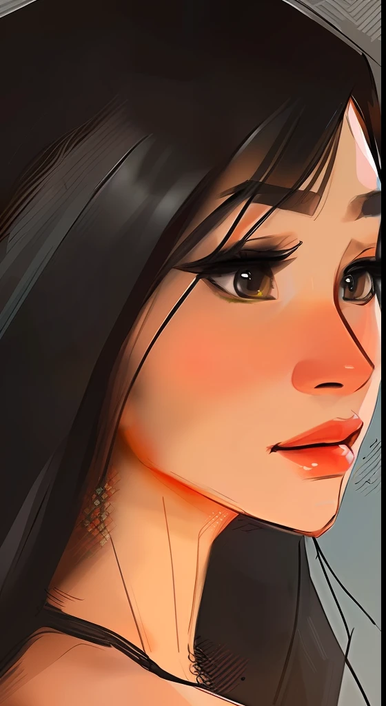 portraite of a woman, author:Samdos Art