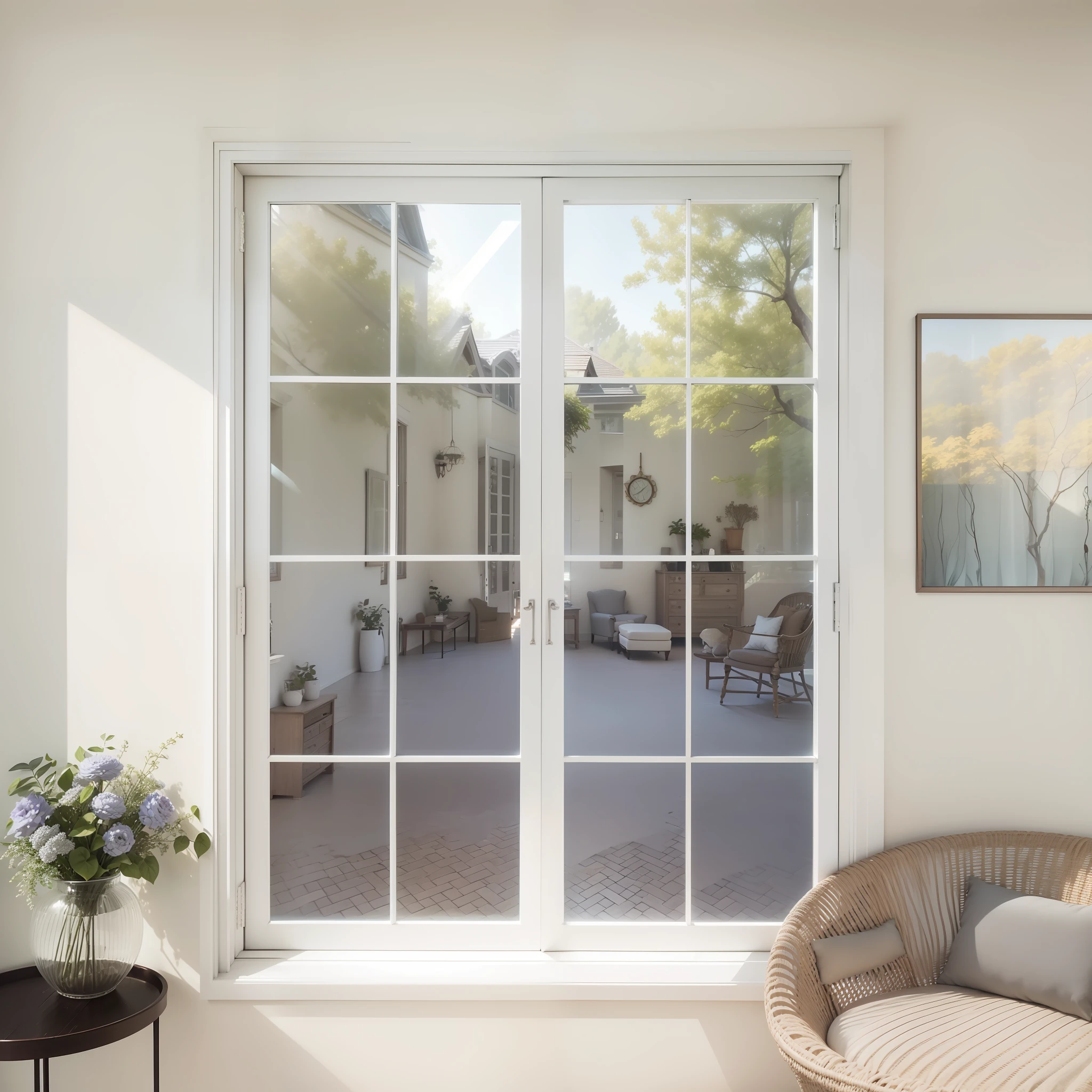 centered wide framed window, sliding glass windows, French doors and windows, Realistic windows, Large French doors and windows, natural window lighting, room mono window, natural light window, big window, Steel window mullions, Large windows, with clear glass, window, large open windows, glass window