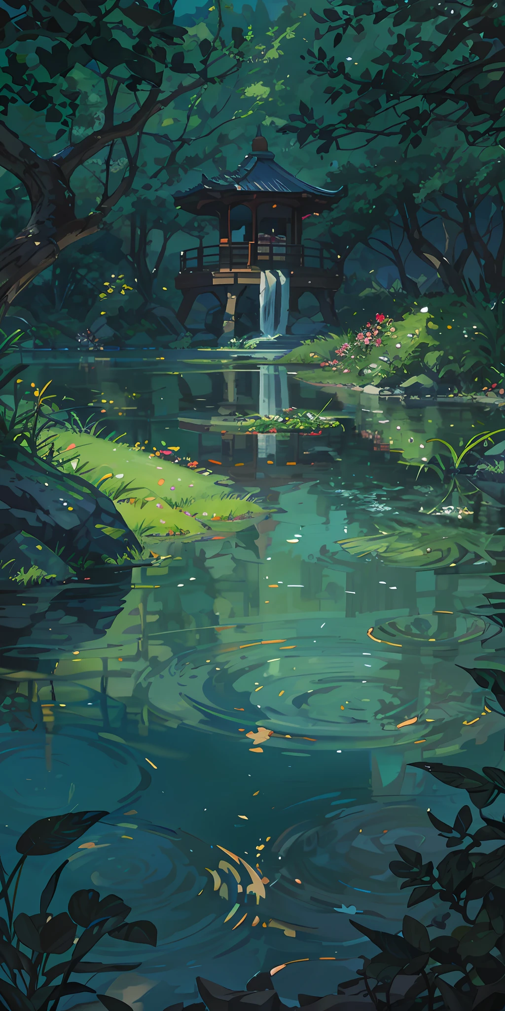 arcadia,There are mountains and waters,One family was isolated,The scenery is picturesque
