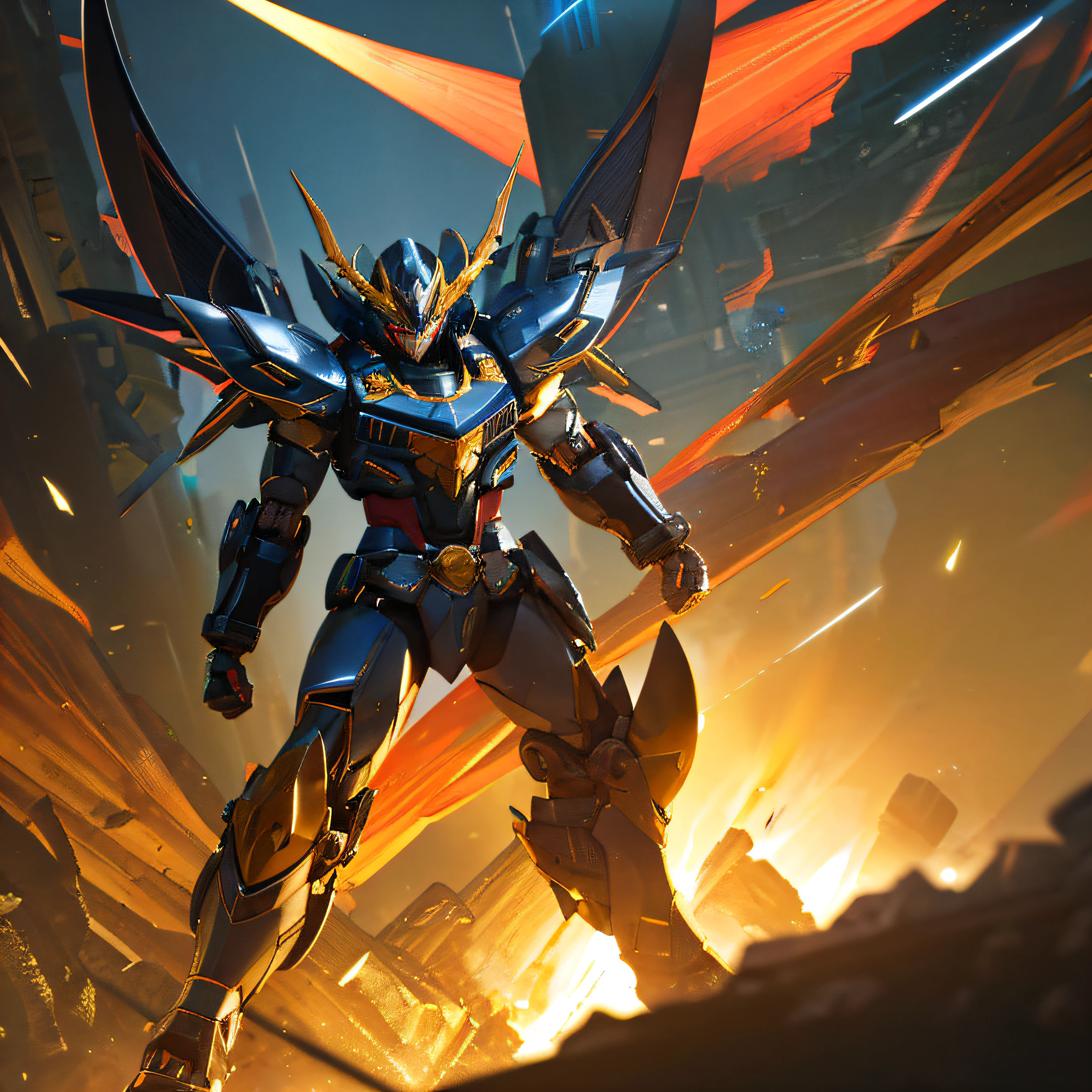 (Mechanical dragon:1.1), best quality, highly detailed, ultra-detailed, masterpiece, 8k wallpaper,black theme, red eyes, bad anatomy, absurdres, highres, super fine illustration, absurdres, solo, game cg, lord,at night, (blacklight:1), (detailed beautiful face and eyes:1), command spell,mecha musume,mask,mechanical parts, robot joints, full armor,full body body,