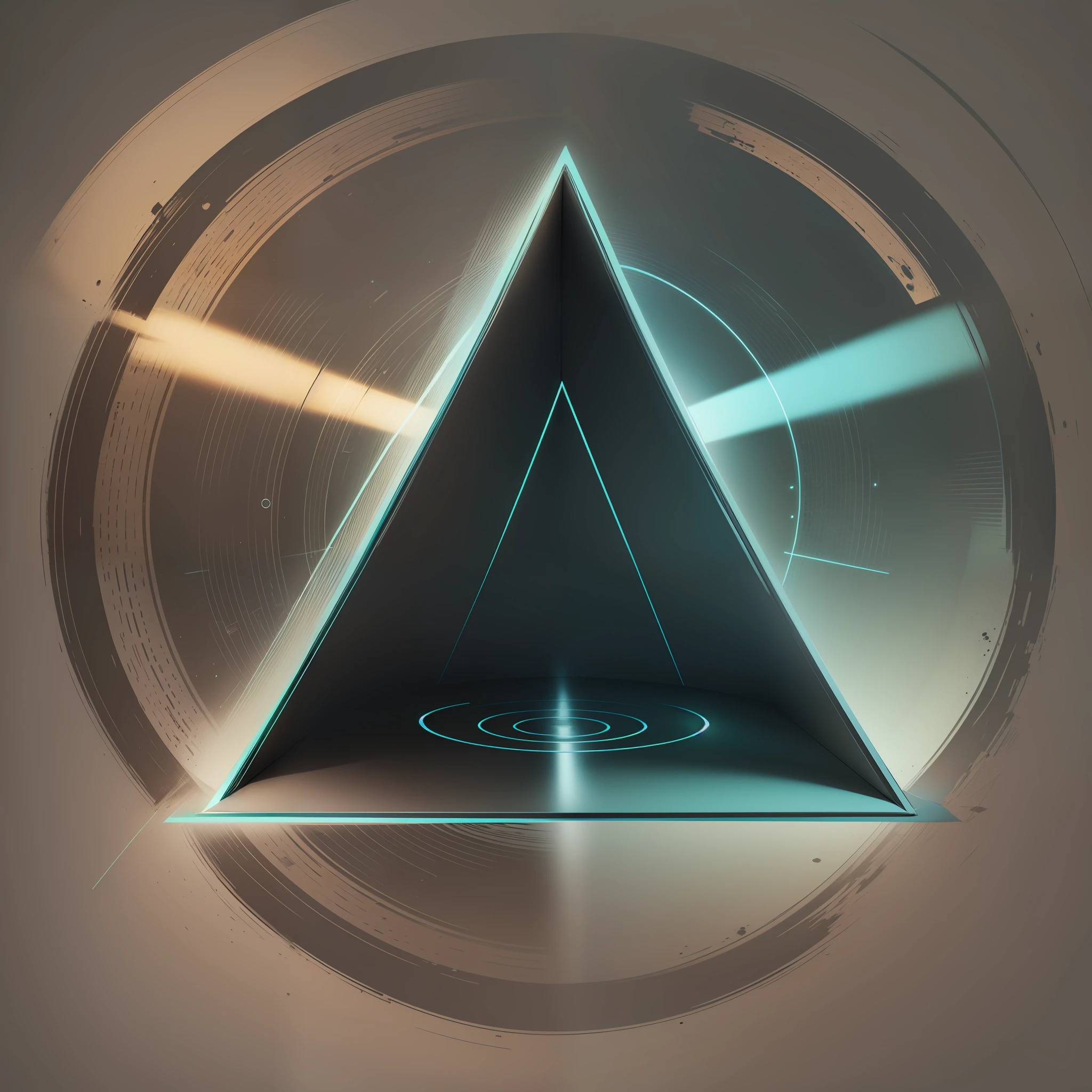 Draw a green triangle with a black outline, triangle inside circle, drawn image, Triangle, round form, drawn with a single line, triangle to use spell, Simple shape, in triangular formation, shape of a circle, full object in middle, whole figure, a round minimalist behind, mid angle, large triangular shapes, one - line drawing