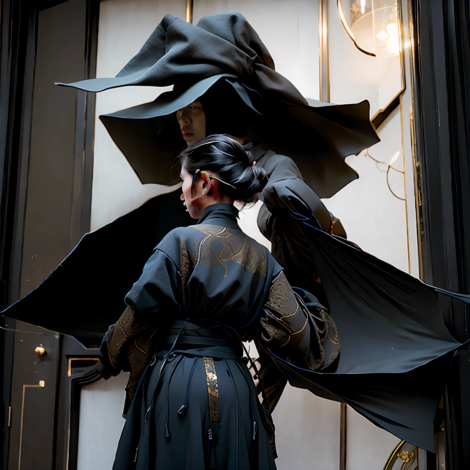 darkly