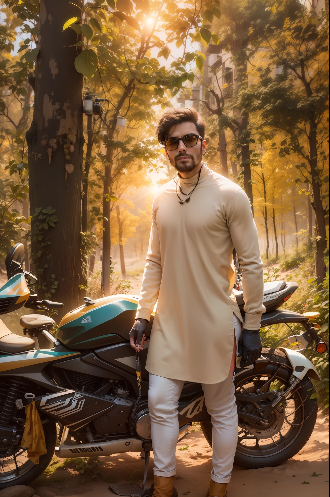 change this background dost to a dune sunset professional product photography reality face