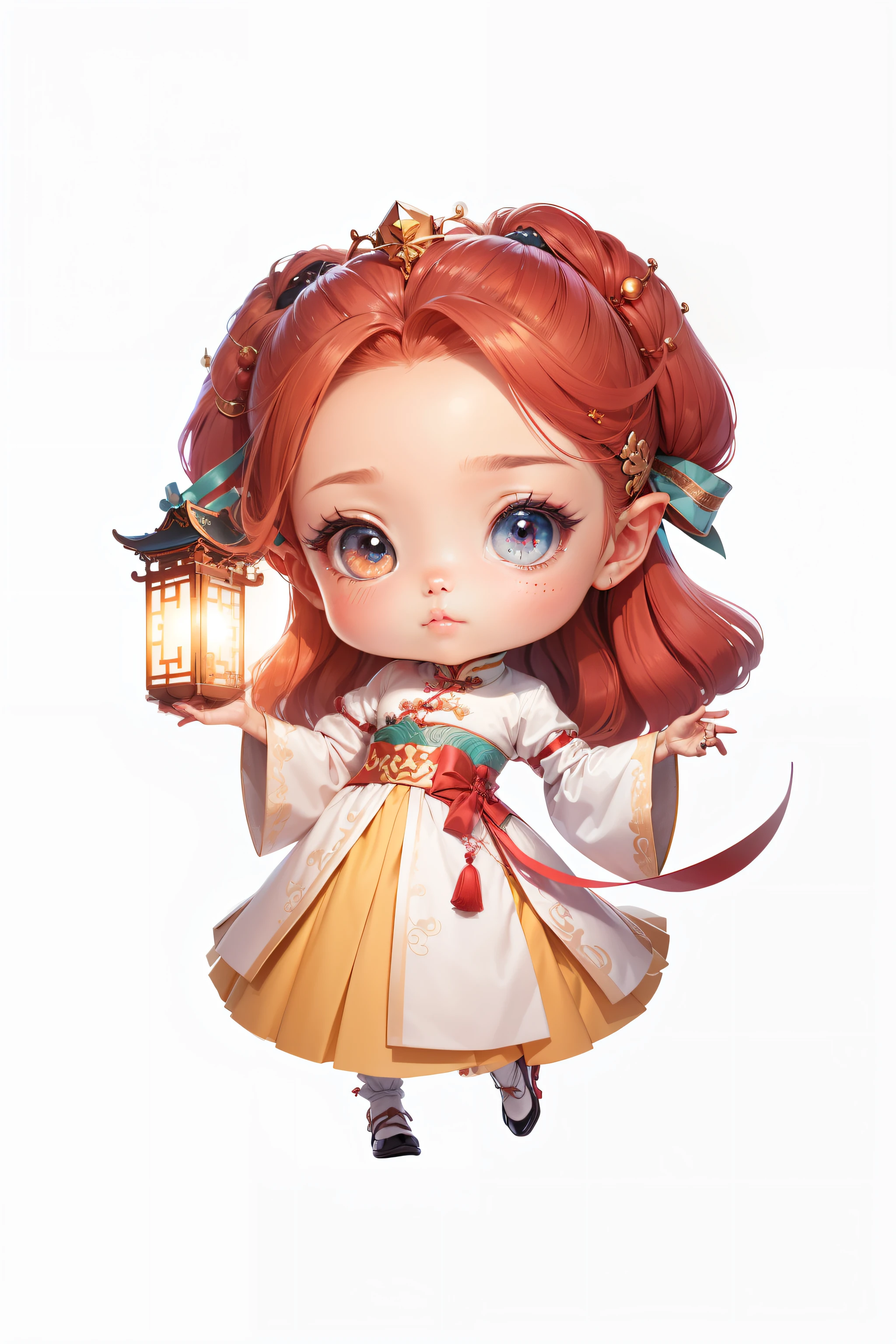 Chinese shoes,white limbo,Pattern,Pedras preciosas,Refinement,Exquisite painting,lovely digital painting,anime styled digital art,style of anime。8K,A beautiful artwork illustration,adorable digital art