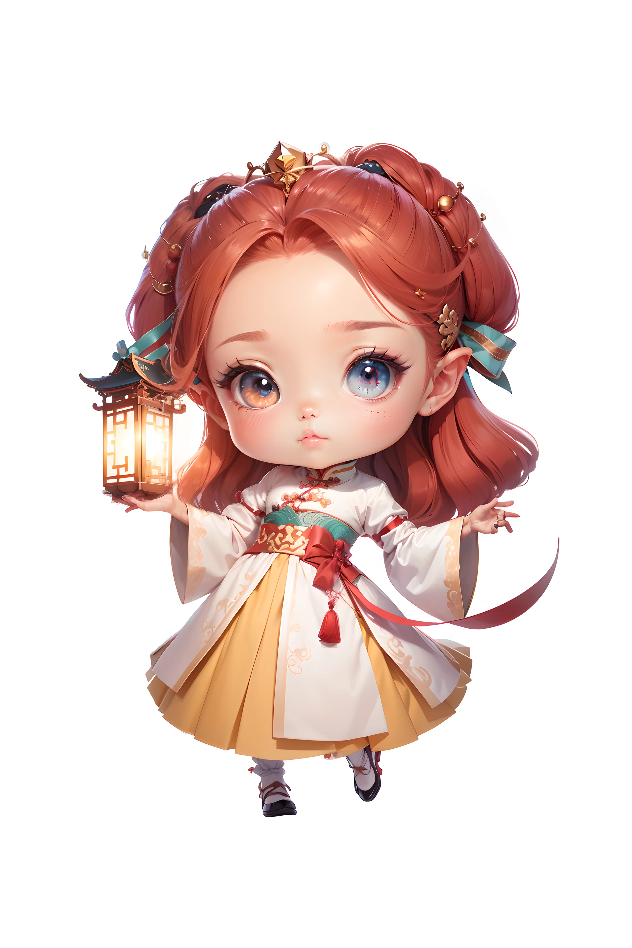 Chinese shoes，white limbo，Pattern，Pedras preciosas，Refinement，Exquisite painting，lovely digital painting，anime styled digital art，style of anime。8K，A beautiful artwork illustration，adorable digital art