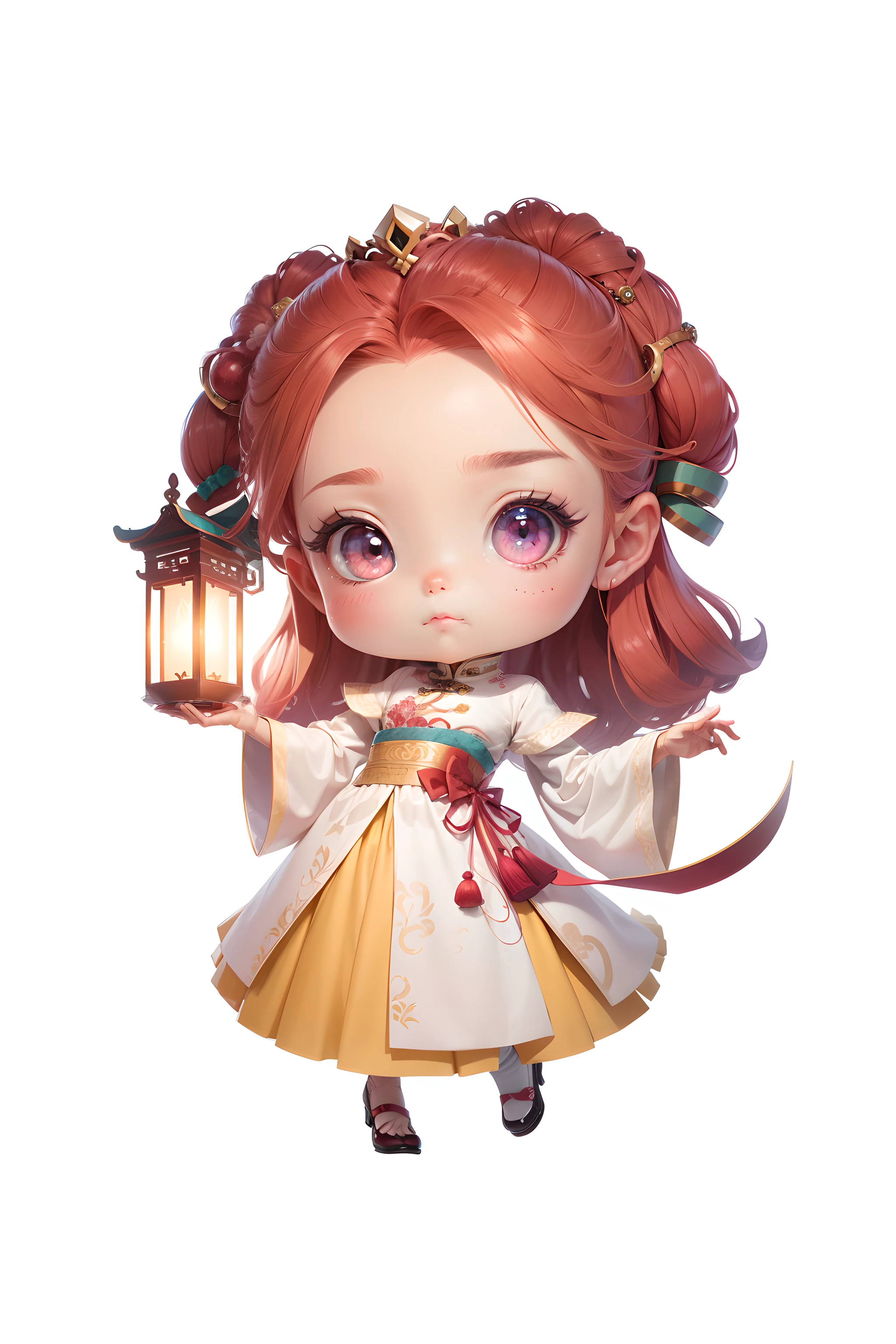 Chinese shoes，white limbo，Pattern，Pedras preciosas，Refinement，Exquisite painting，lovely digital painting，anime styled digital art，style of anime。8K，A beautiful artwork illustration，adorable digital art