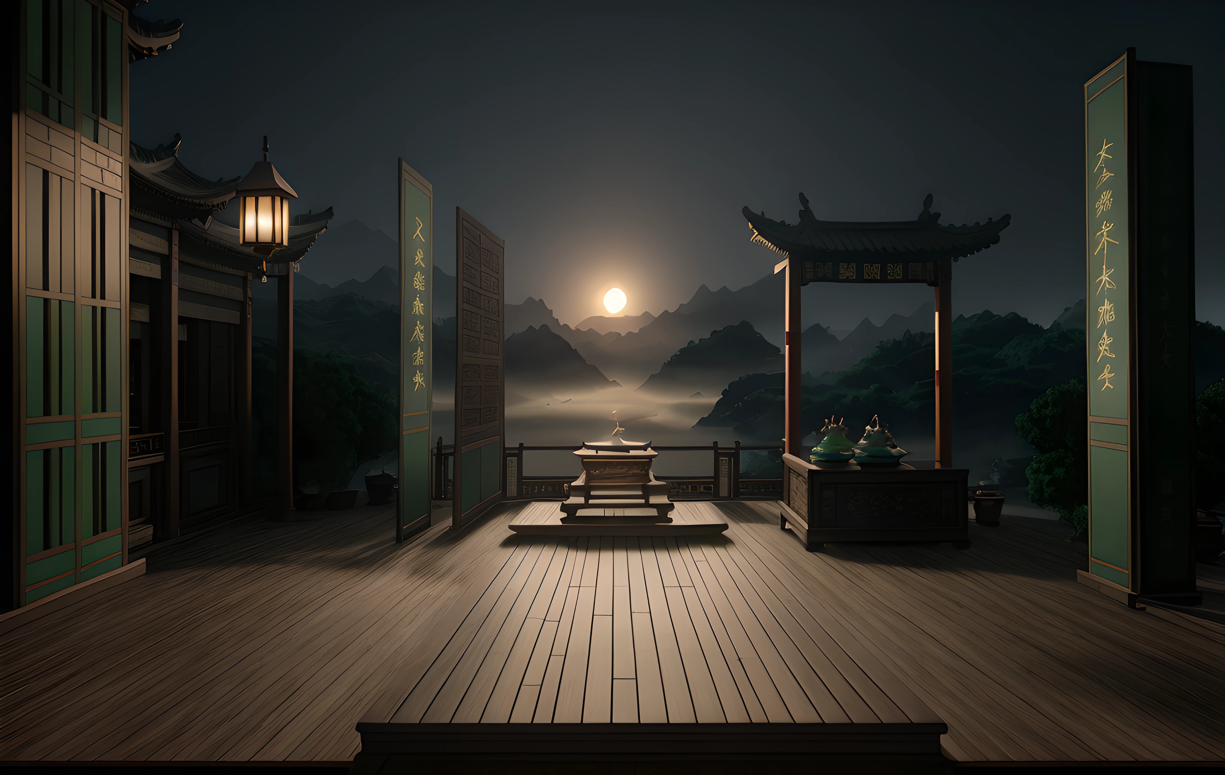 In the daytime,in the early morning,midday sunlight,Best quality at best,highly detailed,tmasterpiece,ultra - detailed,extremely detailed CG unity 8k wal,tmasterpiece,best qualityer,Chinese martial arts style,