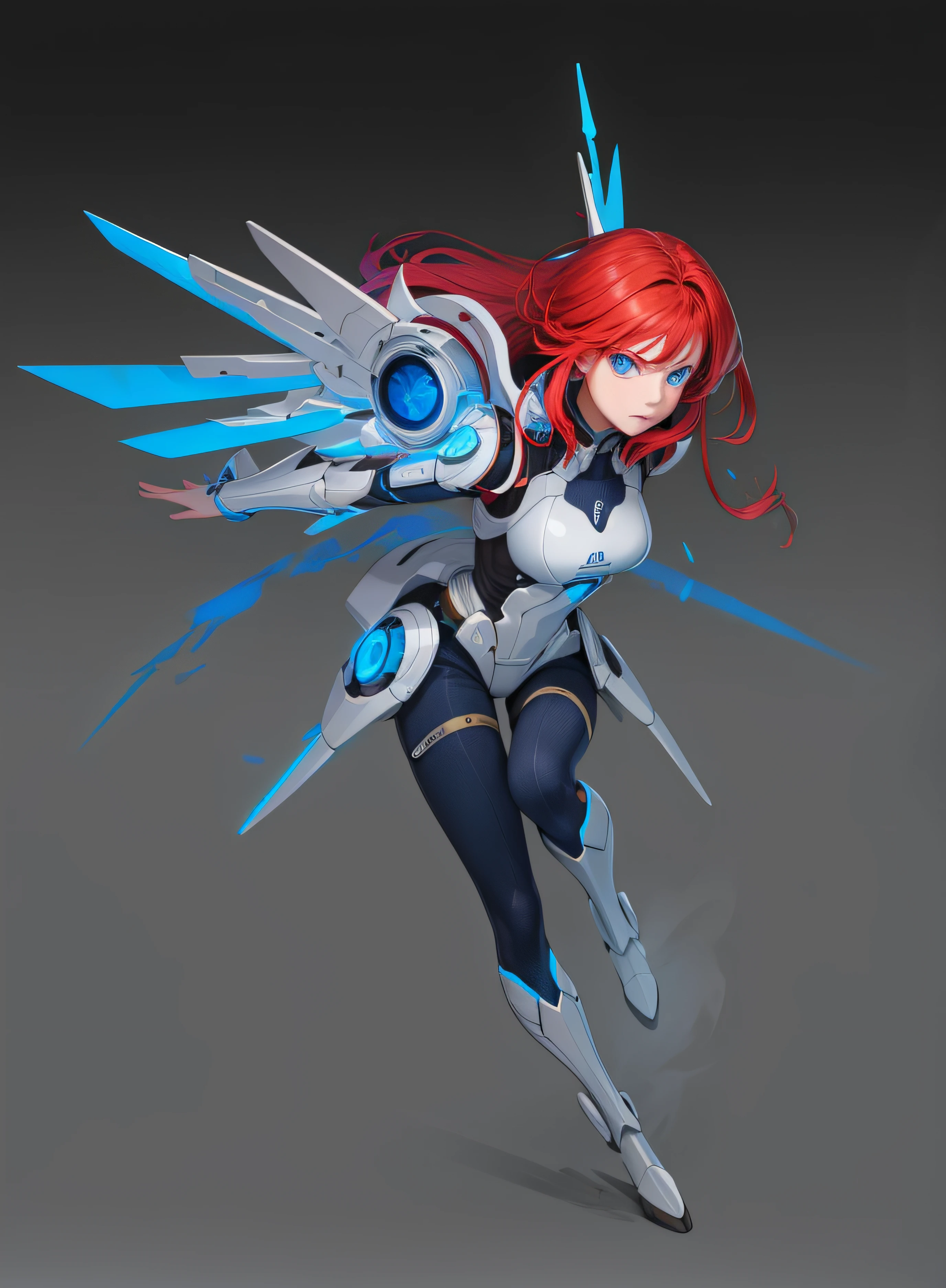 realisticlying,1girll,red hair,blue color eyes,glowing light eyes,Cut the top,