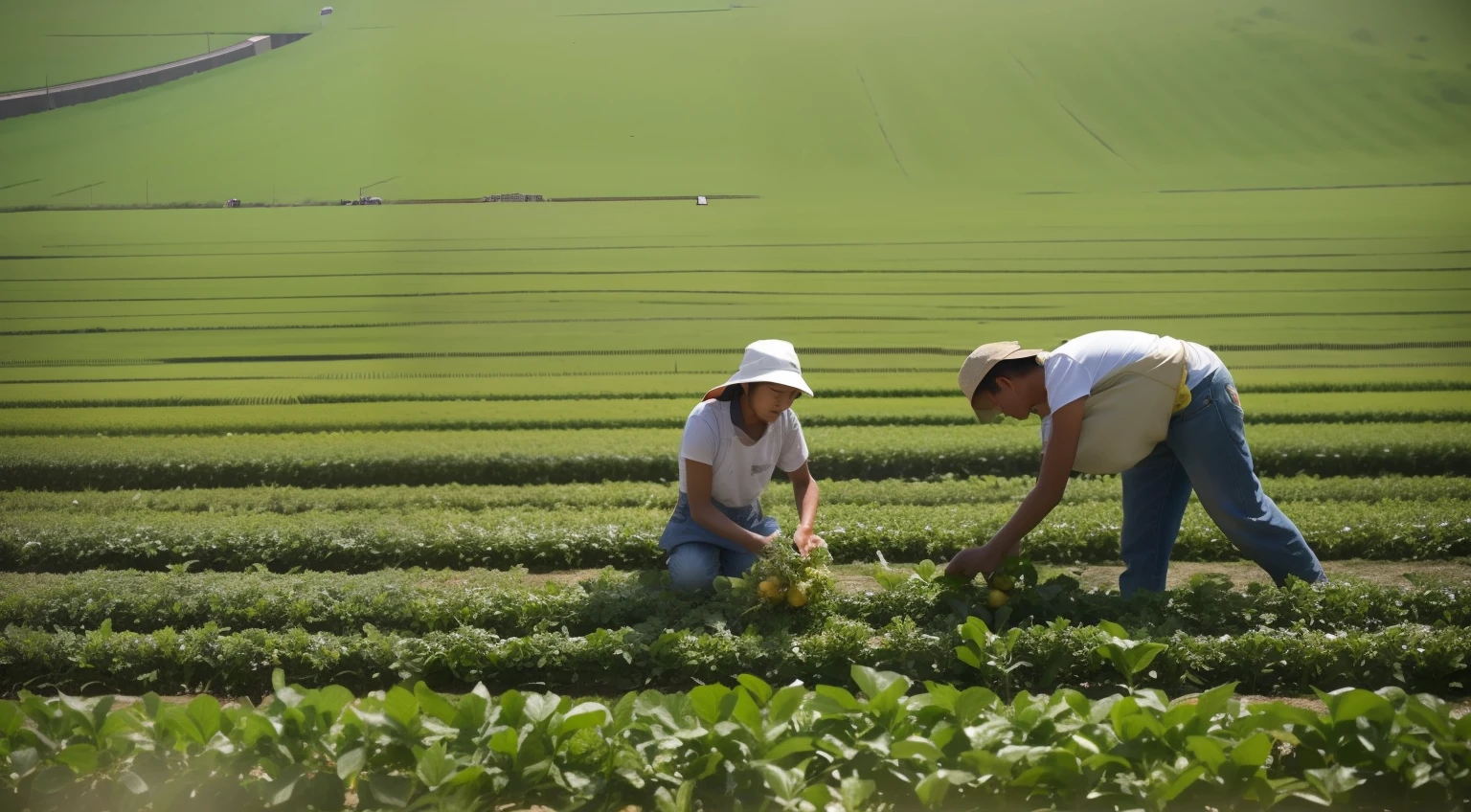 With sprawling farms and lush fields, Agricultural workers work hard.
break
Busy with seasonal work such as fruit harvesting, Sowing, And plowing the soil.
break
person々Growing crops for eating, Their hard work and dedication bring color to our dining table.