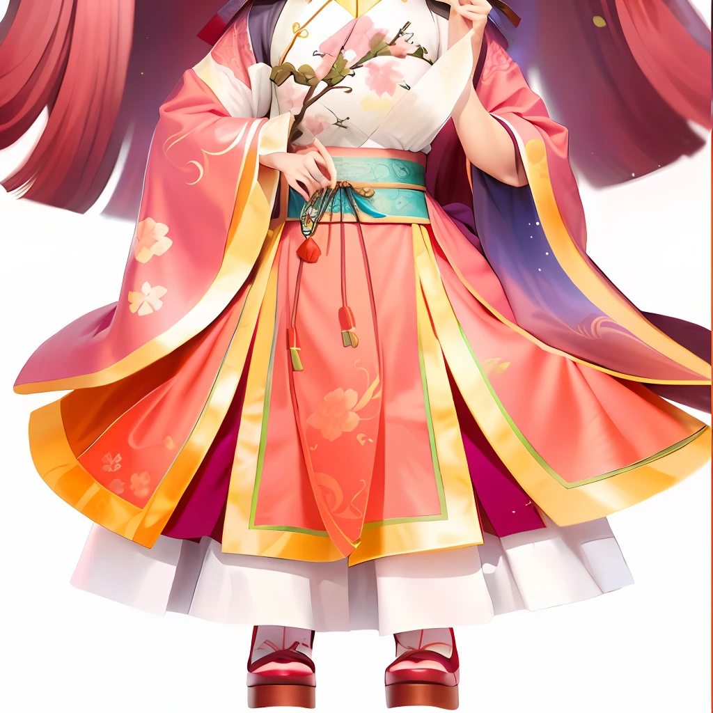 Hanfu,Chinese pattern,Pattern,infinite details,HighestQuali,tmasterpiece,8K,In pink,Tuan fan