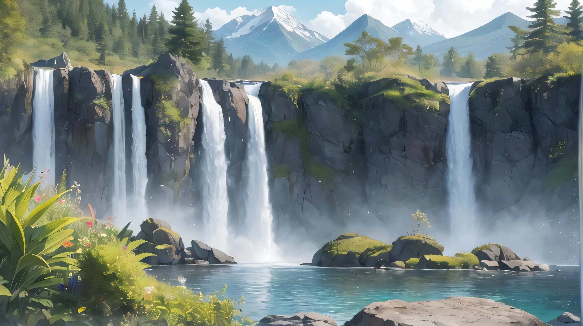 Transport yourself to a mystical island where the waterfalls flow upwards and the mountains are made of glass.
