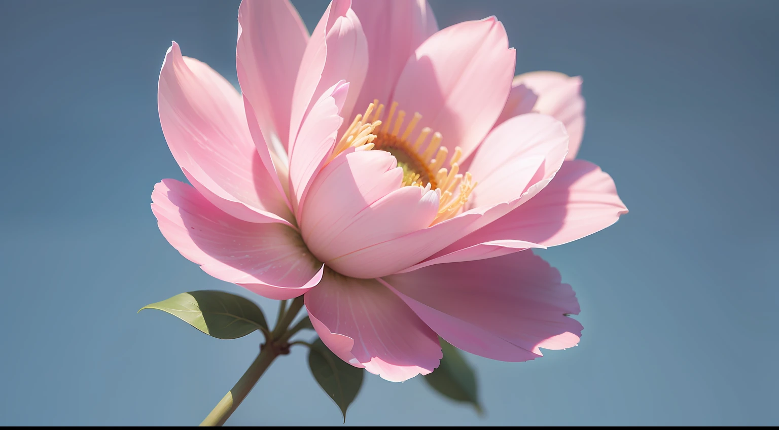 Pink flowers,Blue background,Simple,Eau